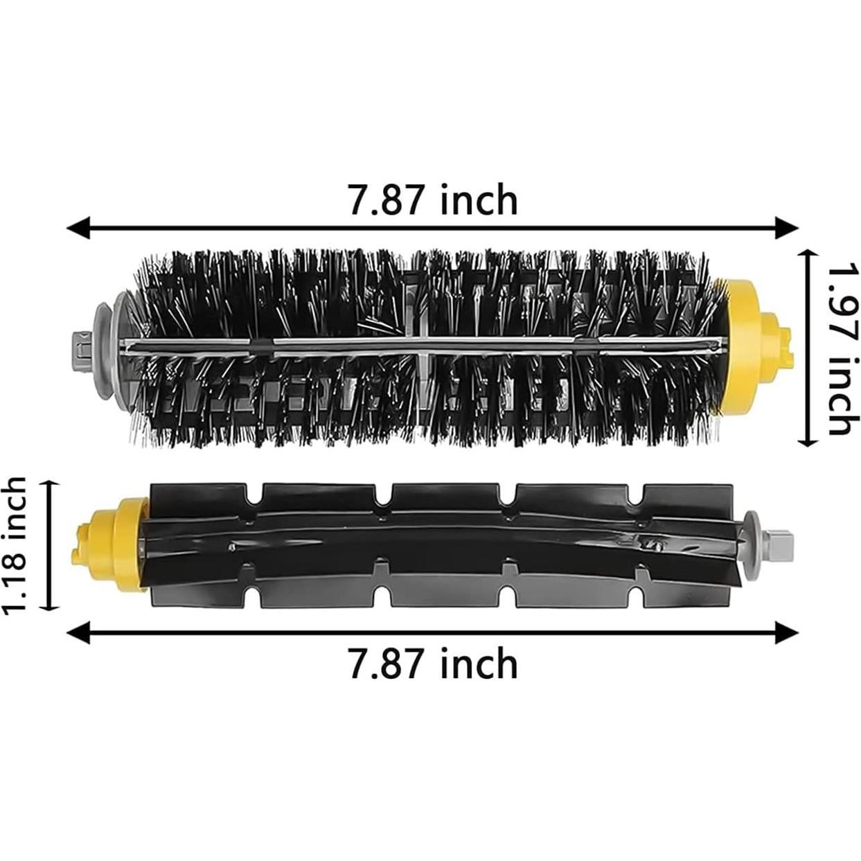 Repuestos iRobot Roomba 600/700 HsvrySa - 4 Cepillos Cerda y Golpe