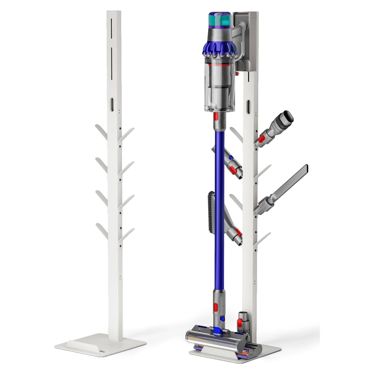 Soporte para Aspiradora Inalámbrica PEGZONE con 8 Ganchos Blanco