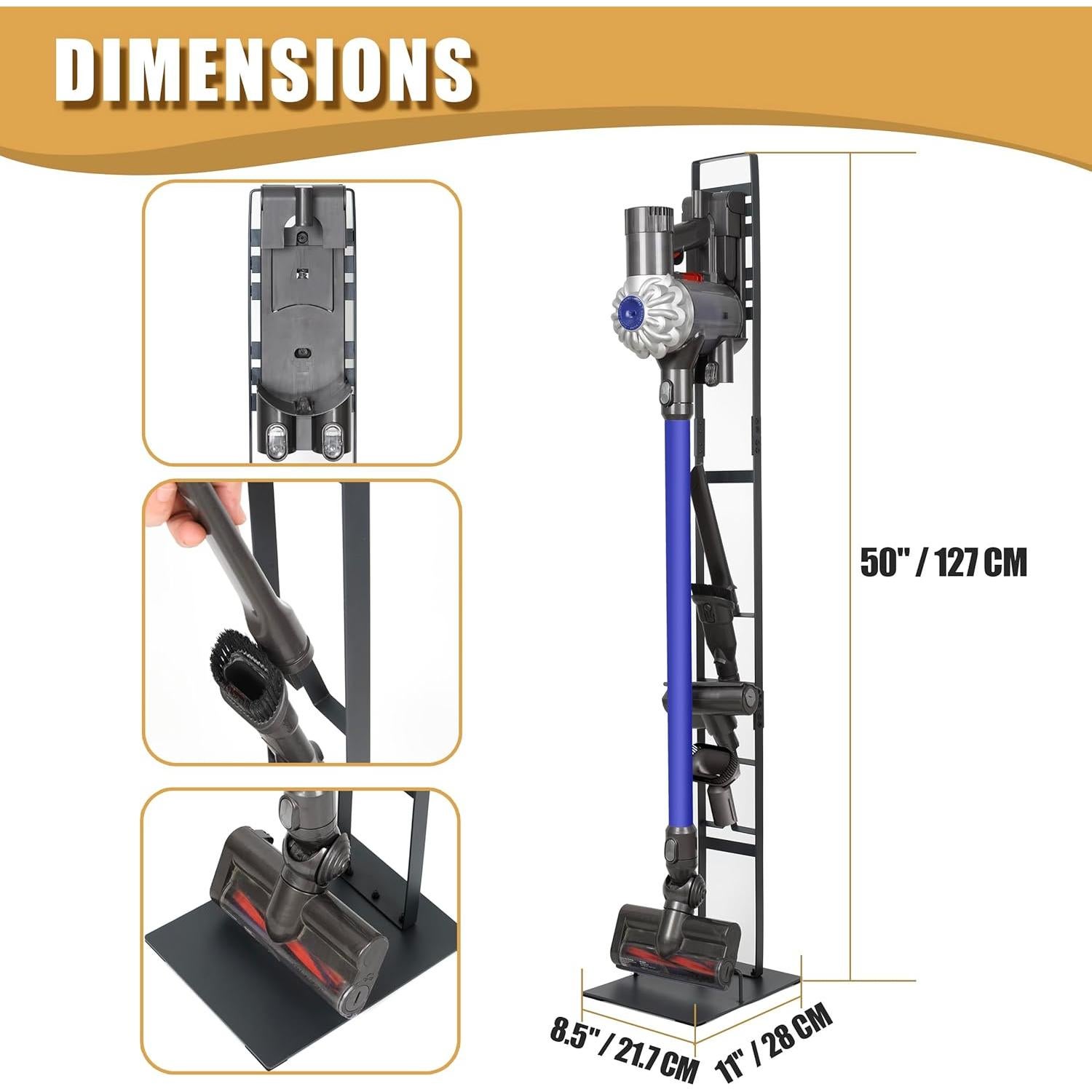 Soporte de Aspiradora BRIGHTSHOW Metal para Dyson V15 V11 V10 V8 V7 V6