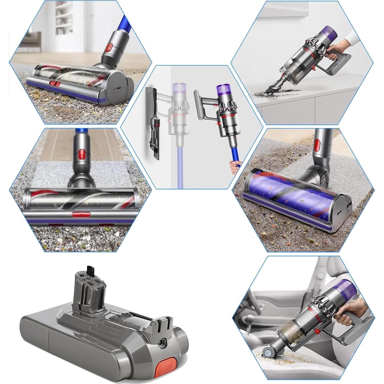 Batería de Reemplazo 6.0Ah para Aspiradora Dyson V11