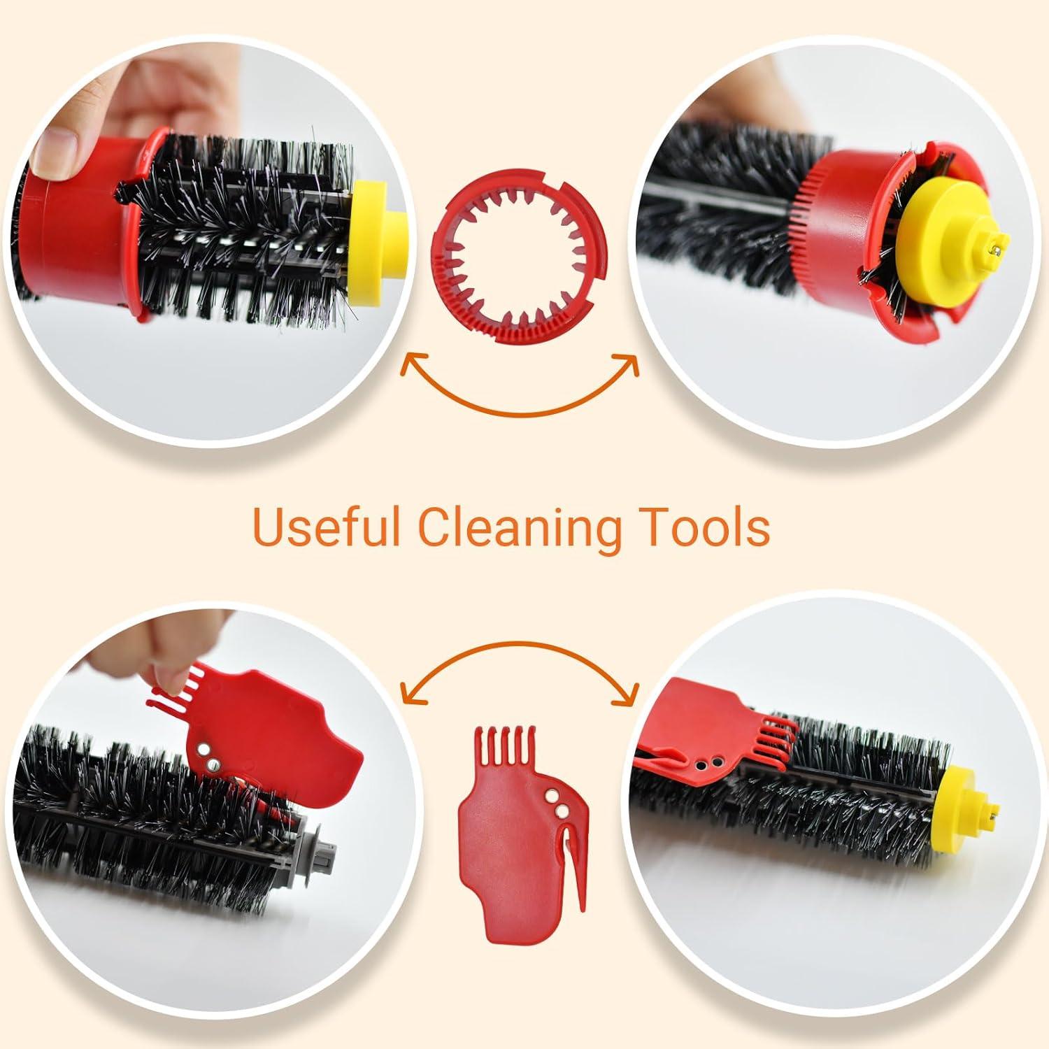 Kit de Repuestos iRobot Roomba 692 694 675 677 - 1 Cepillo, 3 Filtros, 8 Cepillos Laterales