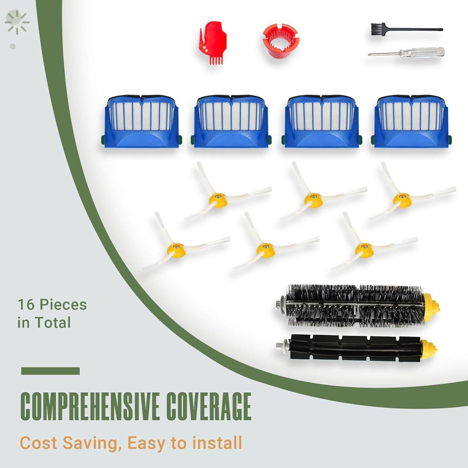 Kit de Repuestos para iRobot Roomba 600/700 VacEssentials - 14 Piezas