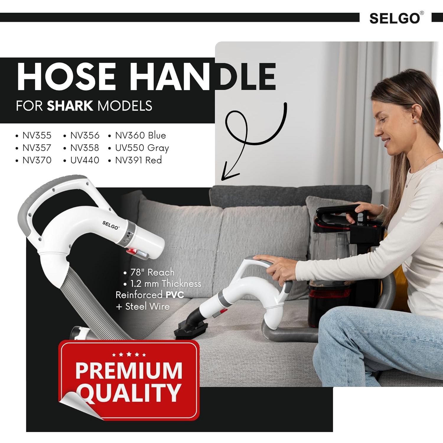 Manguera de Reemplazo Selgo para Aspiradora Shark NV355 NV356