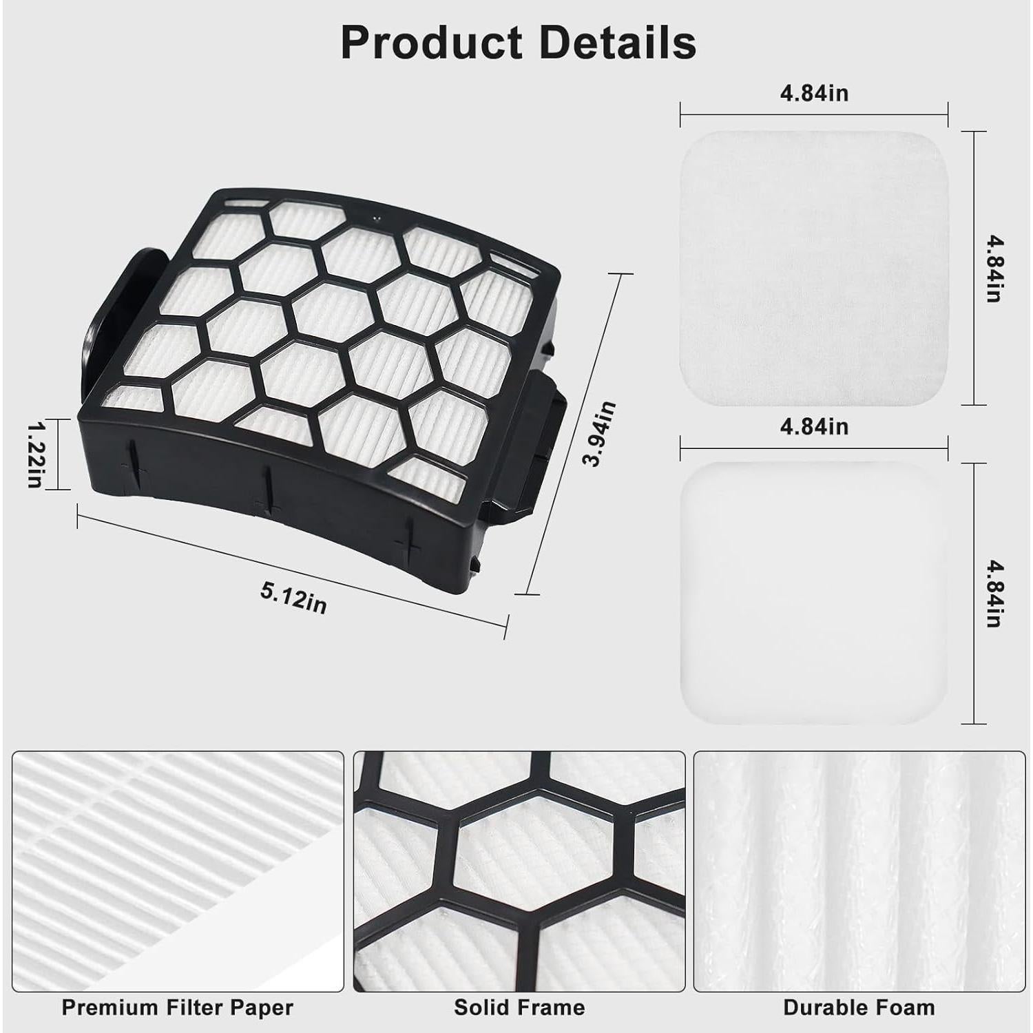 Filtro de Reemplazo Ancolin LA502 para Aspiradora Shark Rotator