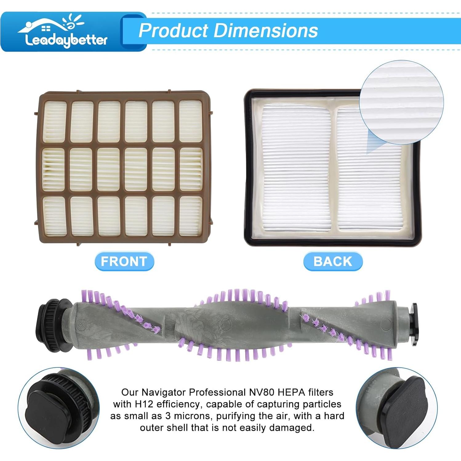 Kit de Reemplazo Leadaybetter NV80 para Aspiradora Shark Navigator