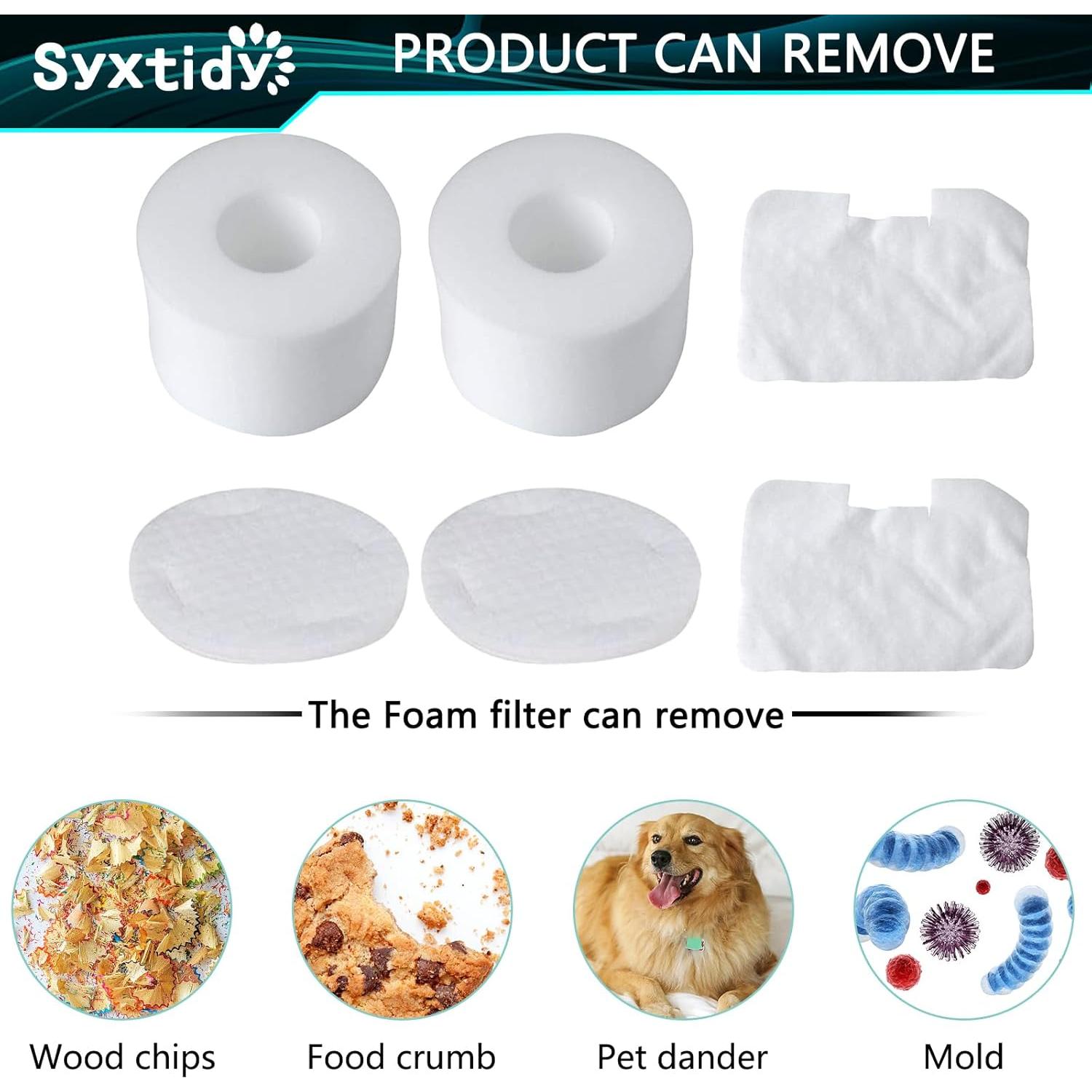 Reemplazo Filtro Aspiradora Syxtidy NV42 NV44 NV46 UV402 - 6 Piezas