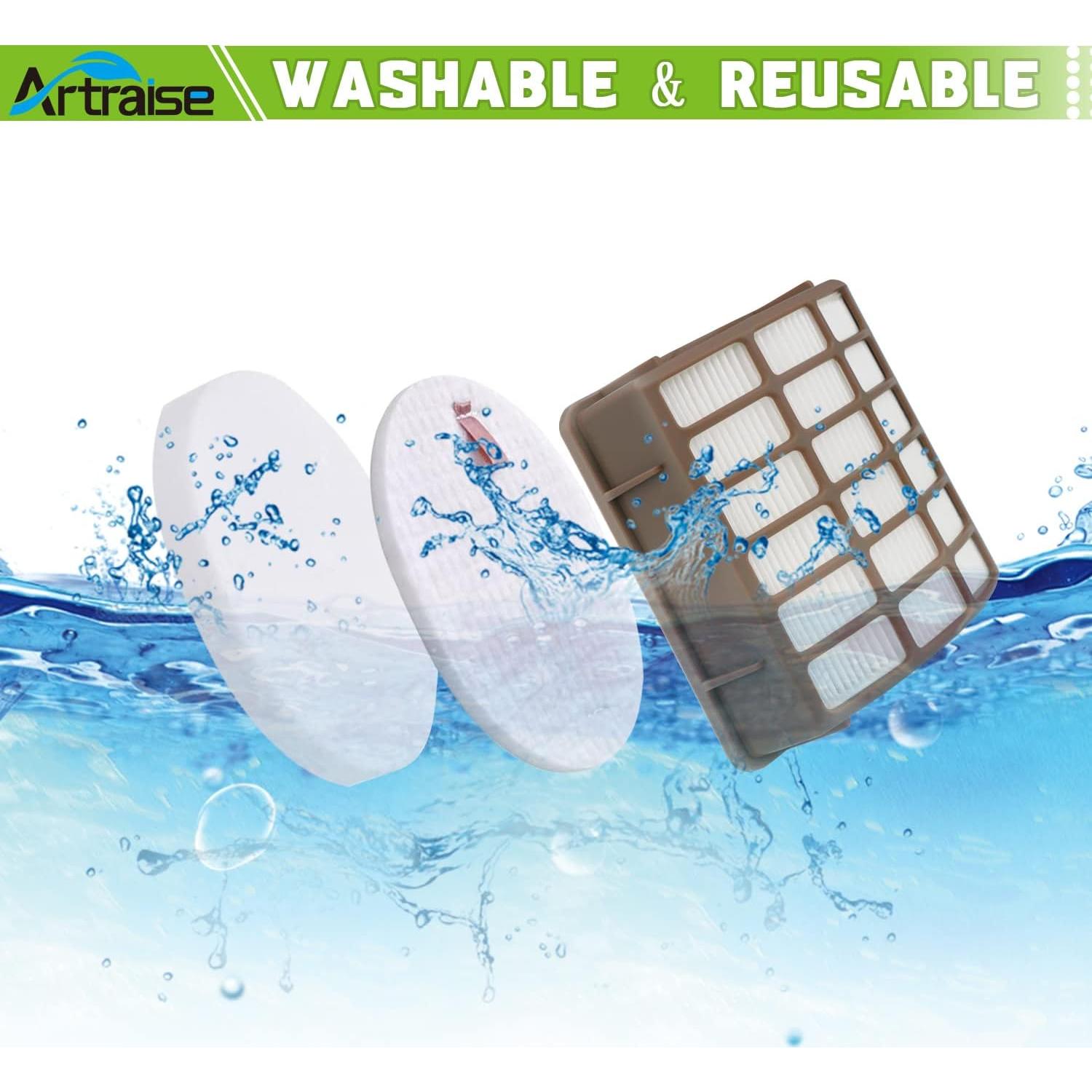 Paquete de 3 Filtros Artraise para Aspiradora Shark NV70 NV80