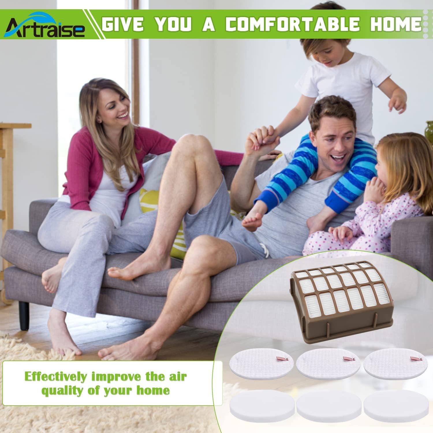 Paquete de 3 Filtros Artraise para Aspiradora Shark NV70 NV80