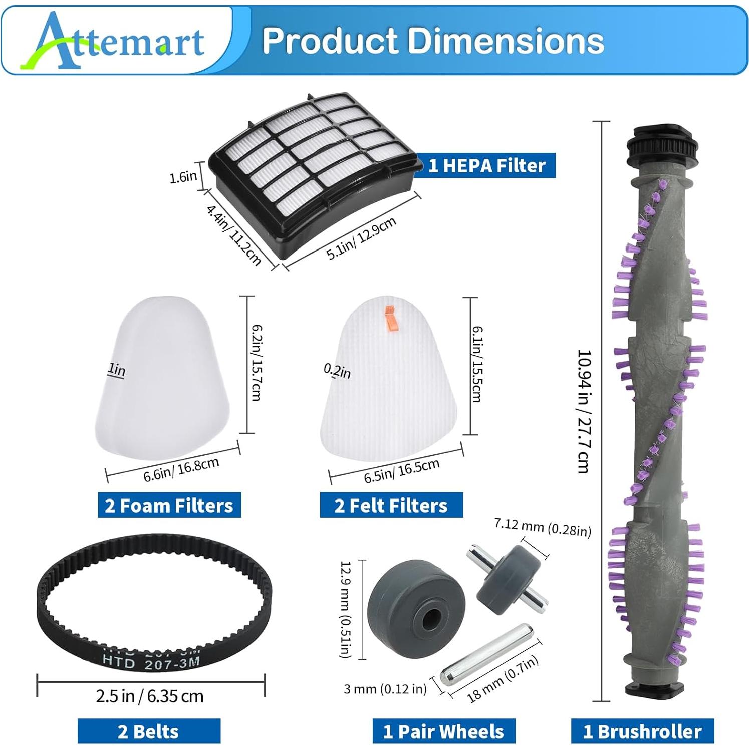 Kit de Repuestos para Aspiradora Shark Navigator Attemart NV350