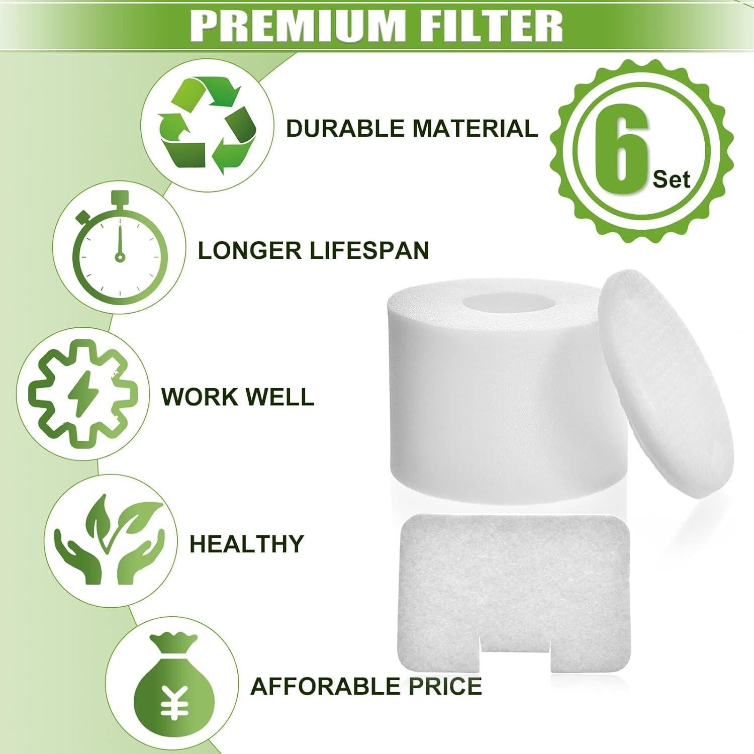 Filtros de Reemplazo para Aspiradora Shark NV42 - 6 Paquetes