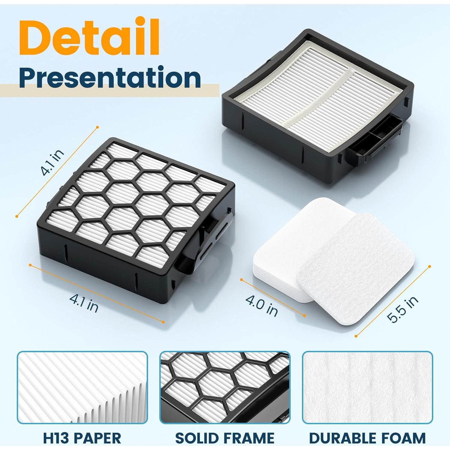 Filtros Happuilo para aspiradora Shark ZU60 ZU62 NV251 NV255