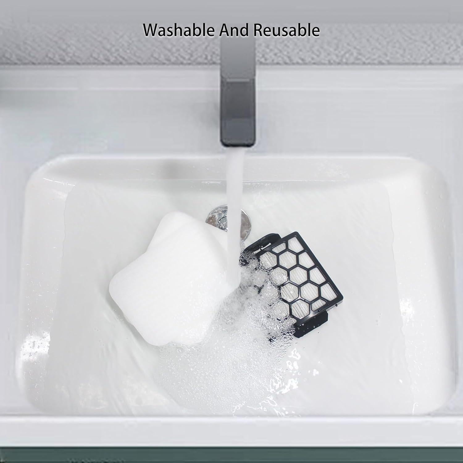 Filtro de Reemplazo Ymimi para Shark Navegador Swivel Pro - 4 Espuma, 2 HEPA