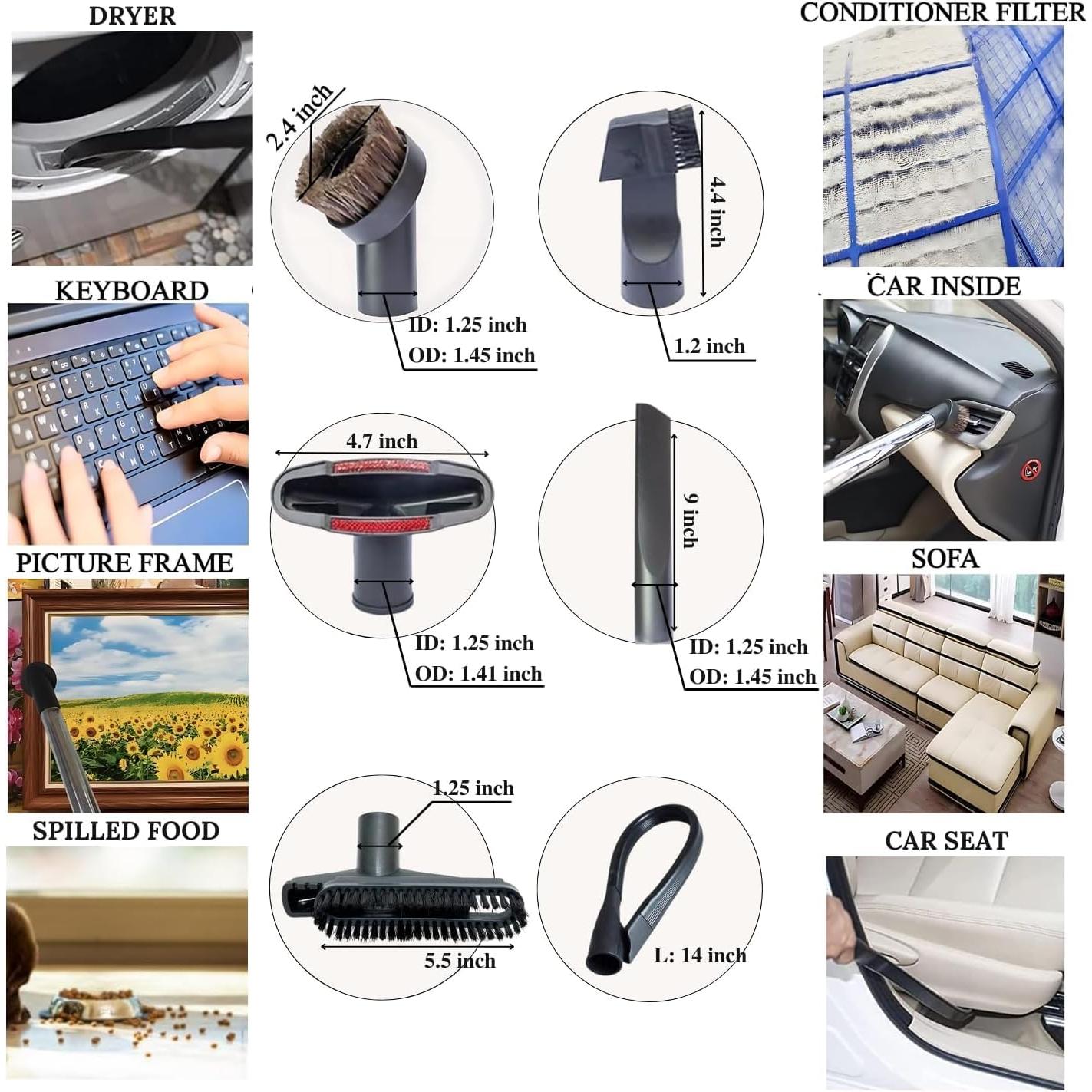 Kit de limpieza para aspiradora VACEXT con 9 accesorios