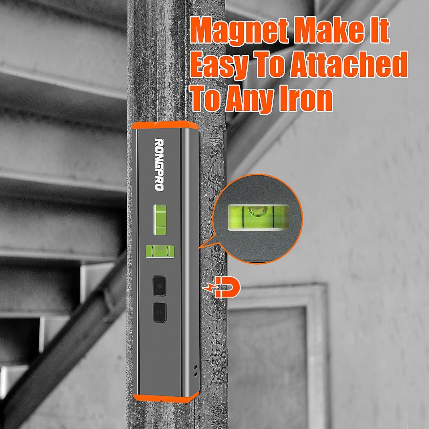 Nivel Láser Portátil RONGPRO 15 pies (4.57 m) Magnético