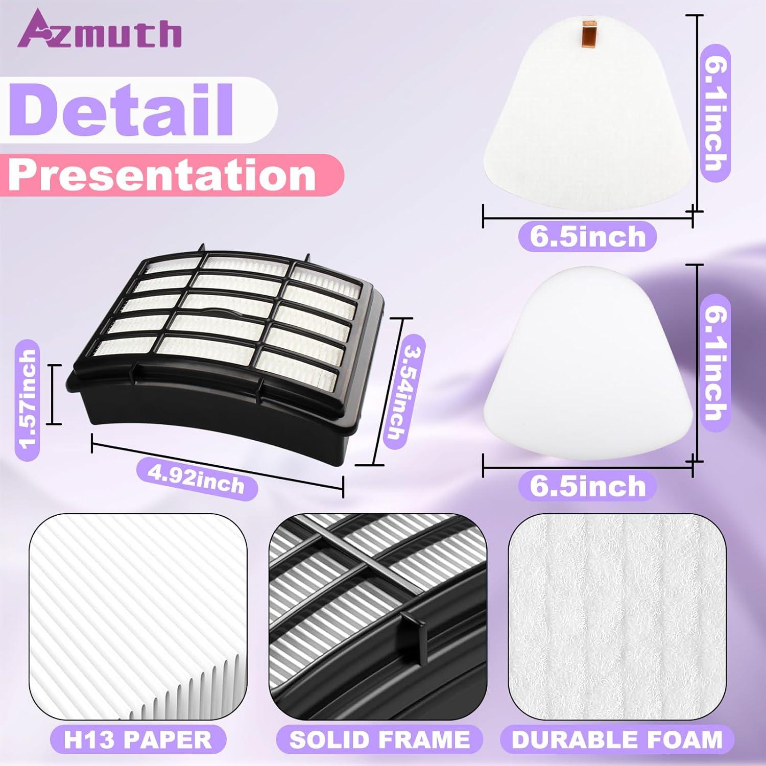 Paquete de 2 Filtros HEPA Azmuth para Aspiradora Shark NV350 NV360