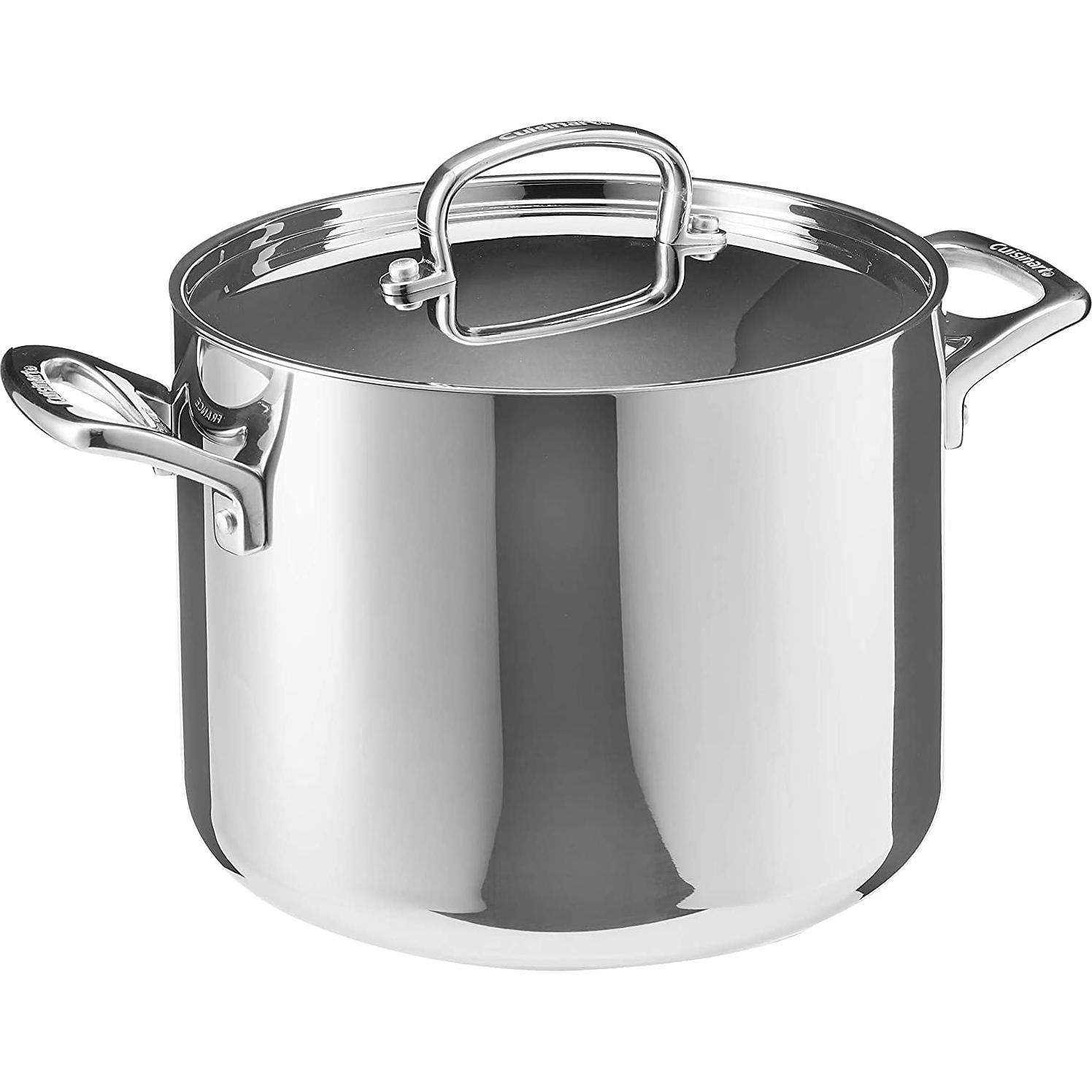 Cacerola Cuisinart Clásica Francesa 6L Acero Inoxidable con Tapa