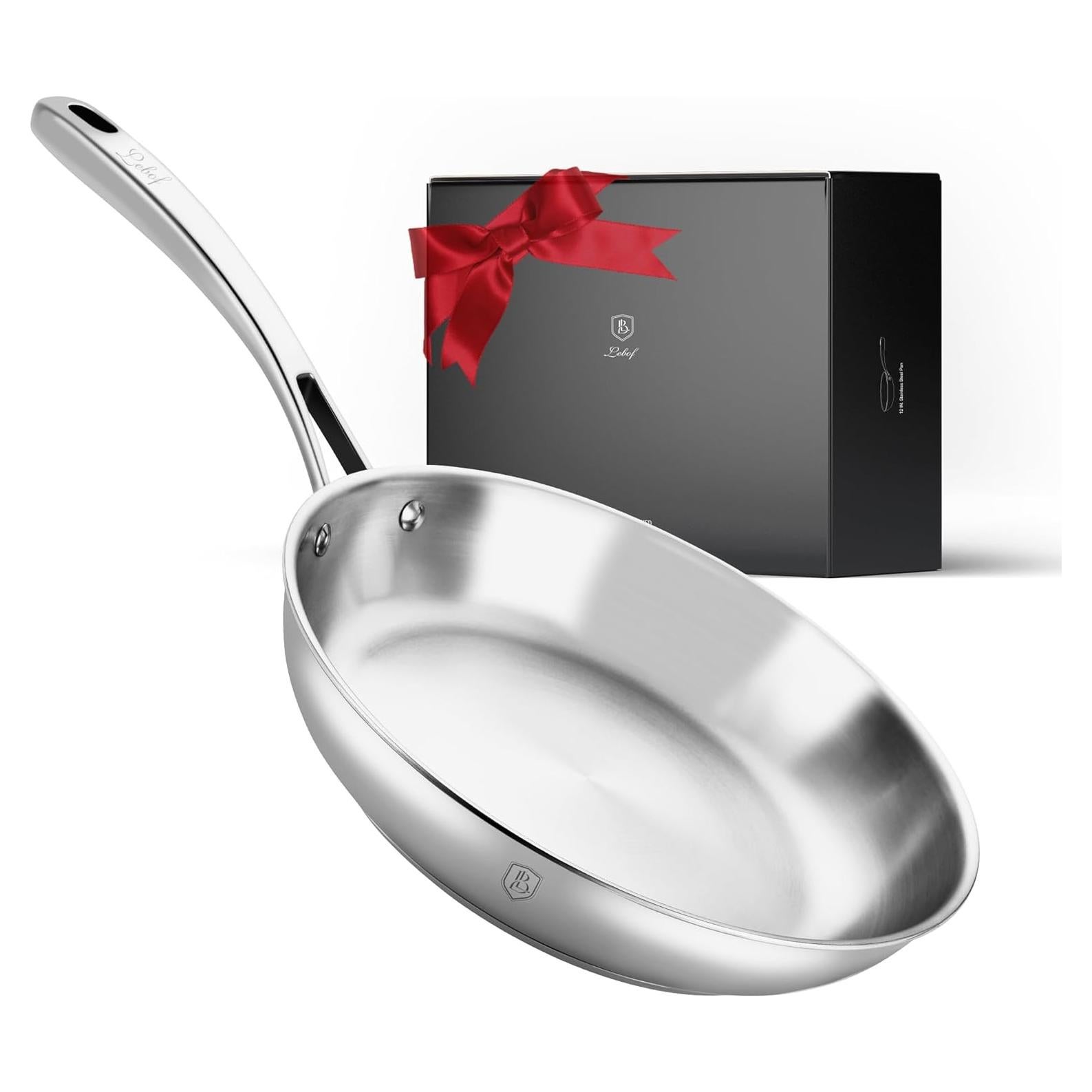 Sartén de Acero Inoxidable Lebof 30.5 cm 5 Capas para Inducción