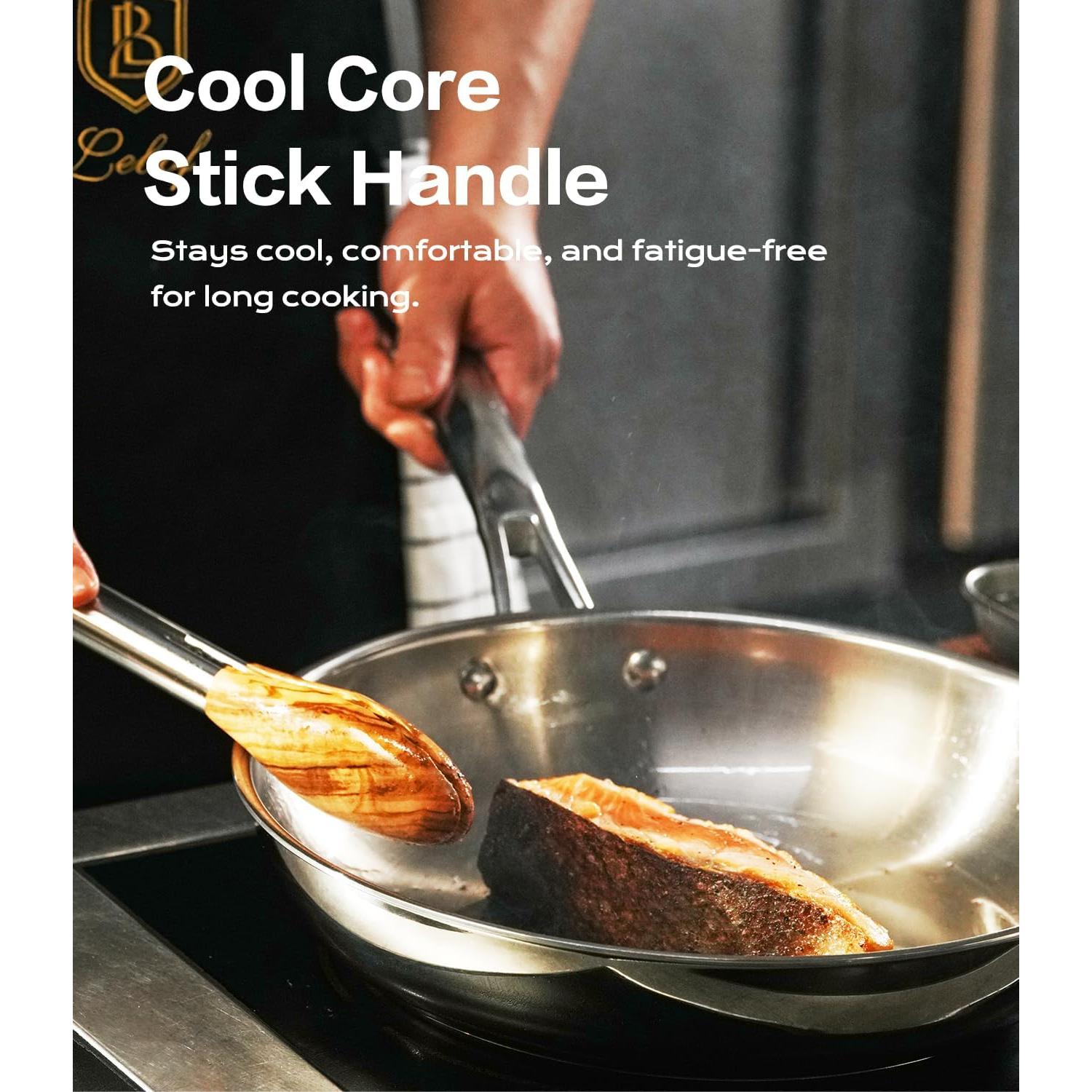 Sartén de Acero Inoxidable Lebof 30.5 cm 5 Capas para Inducción