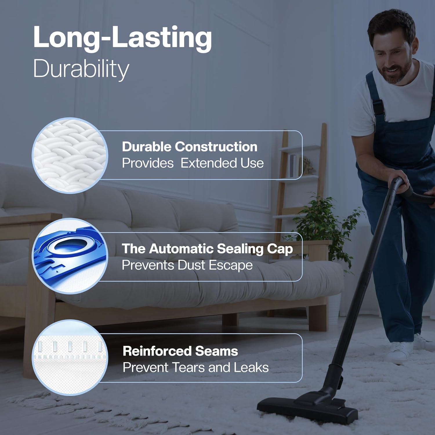 16 Bolsas de Aspiradora GN 1E para Miele Classic C1, C2, C3