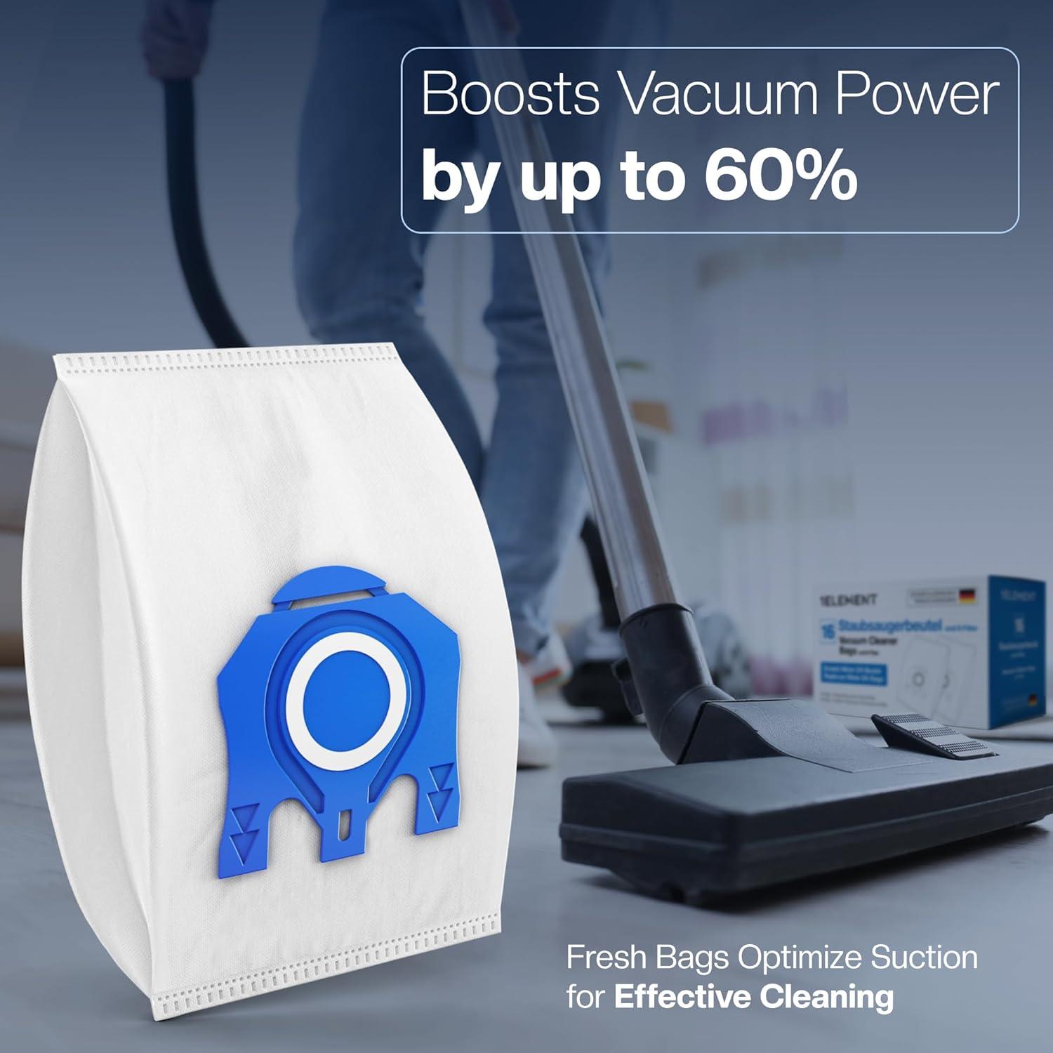 16 Bolsas de Aspiradora GN 1E para Miele Classic C1, C2, C3