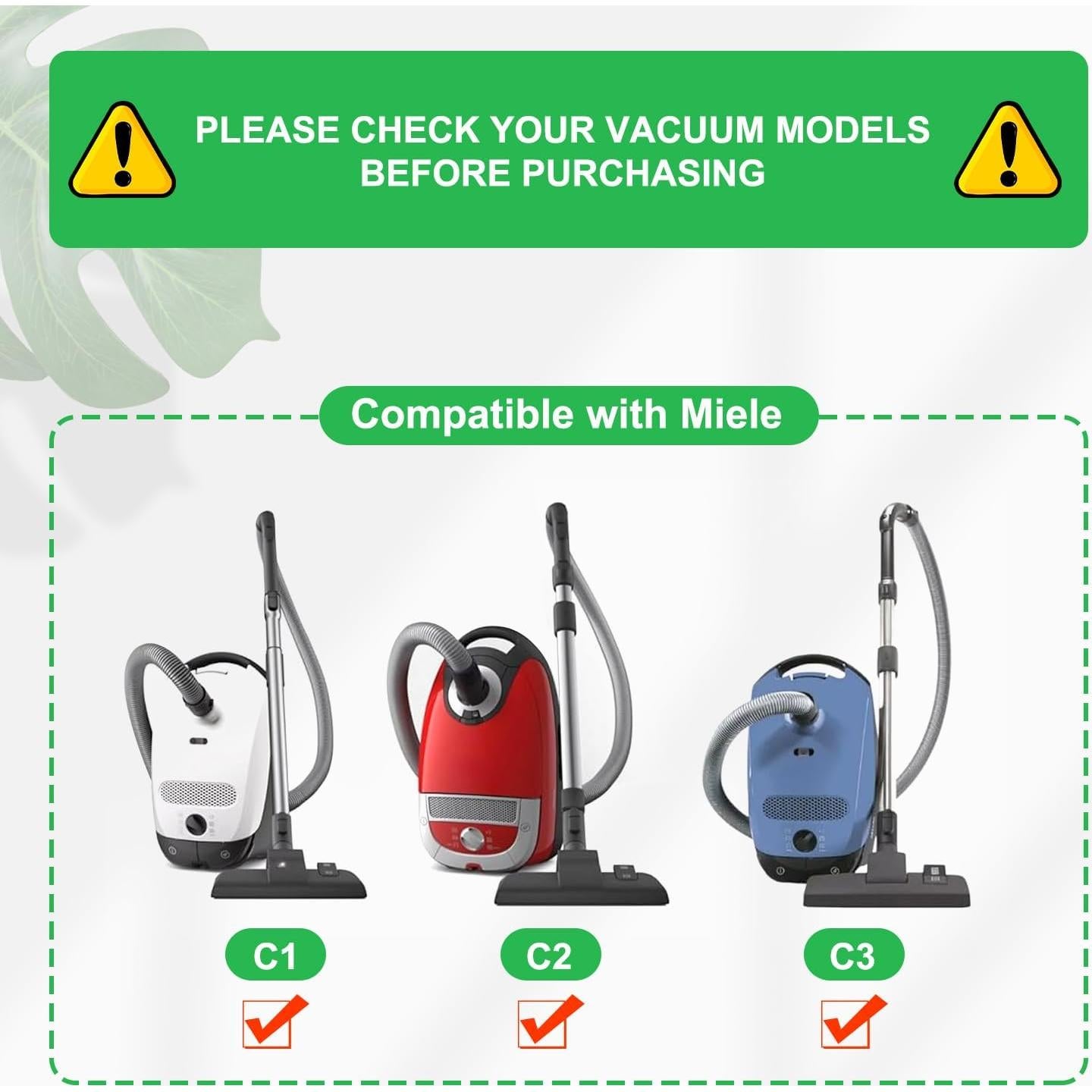 Juego de 2 Accesorios para Aspiradora Miele 35mm con Cerdas Suaves