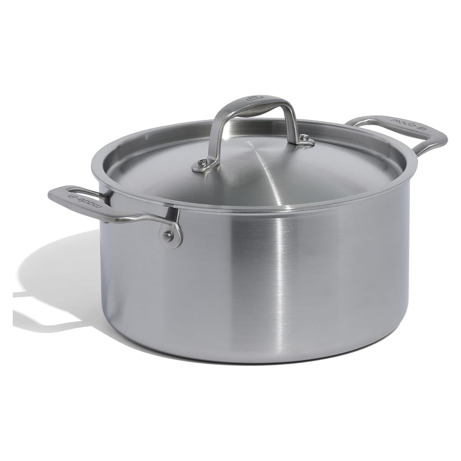 Olla de Acero Inoxidable Made In 6 Cuartos - Profesional