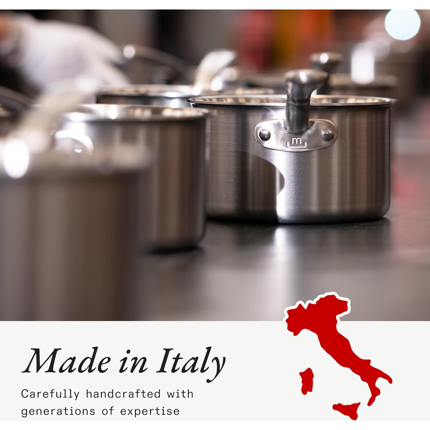 Sartén Saucier Made In 3 Cuartos Acero Inoxidable 5 Capas