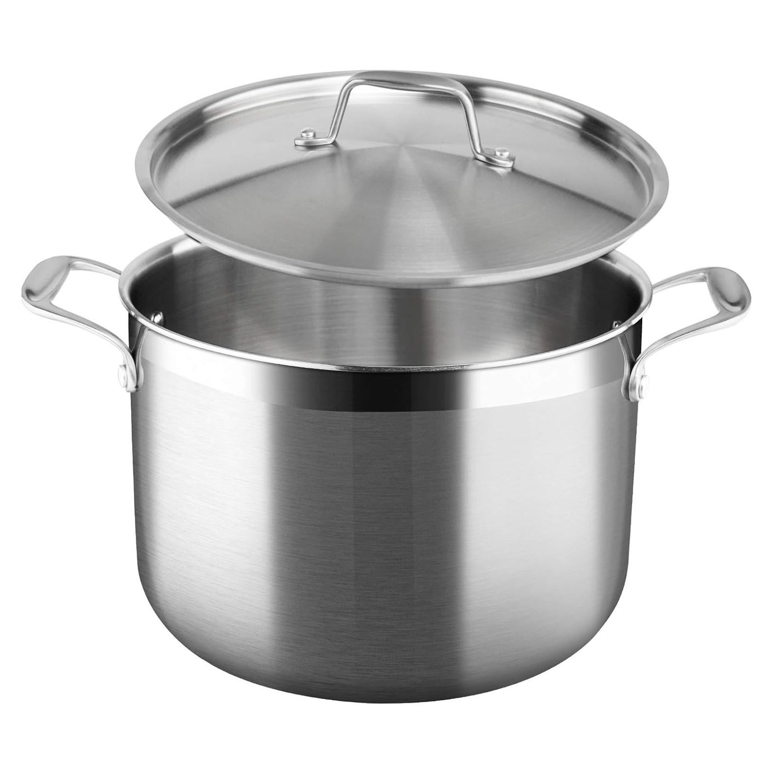 Olla de Acero Inoxidable Duxtop 8 Cuartos para Inducción