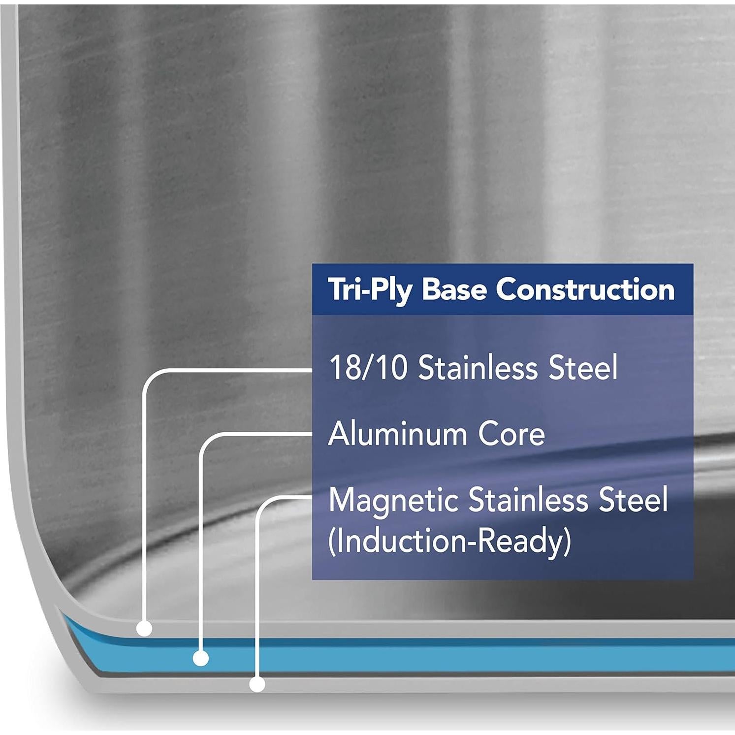 Olla de Acero Inoxidable Tramontina Gourmet 12 Qt