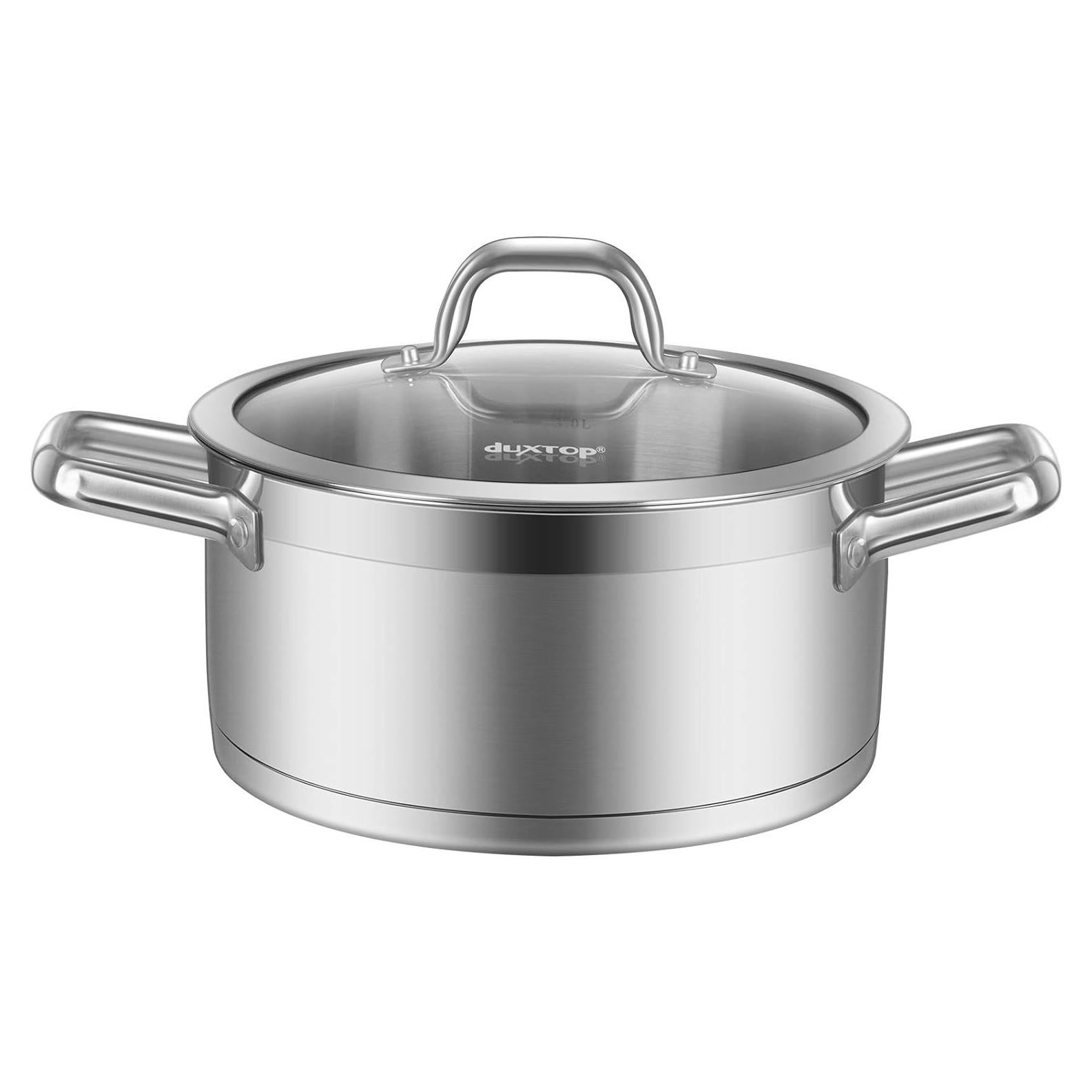 Olla de Sopa Duxtop Acero Inoxidable 3.97L Inducción