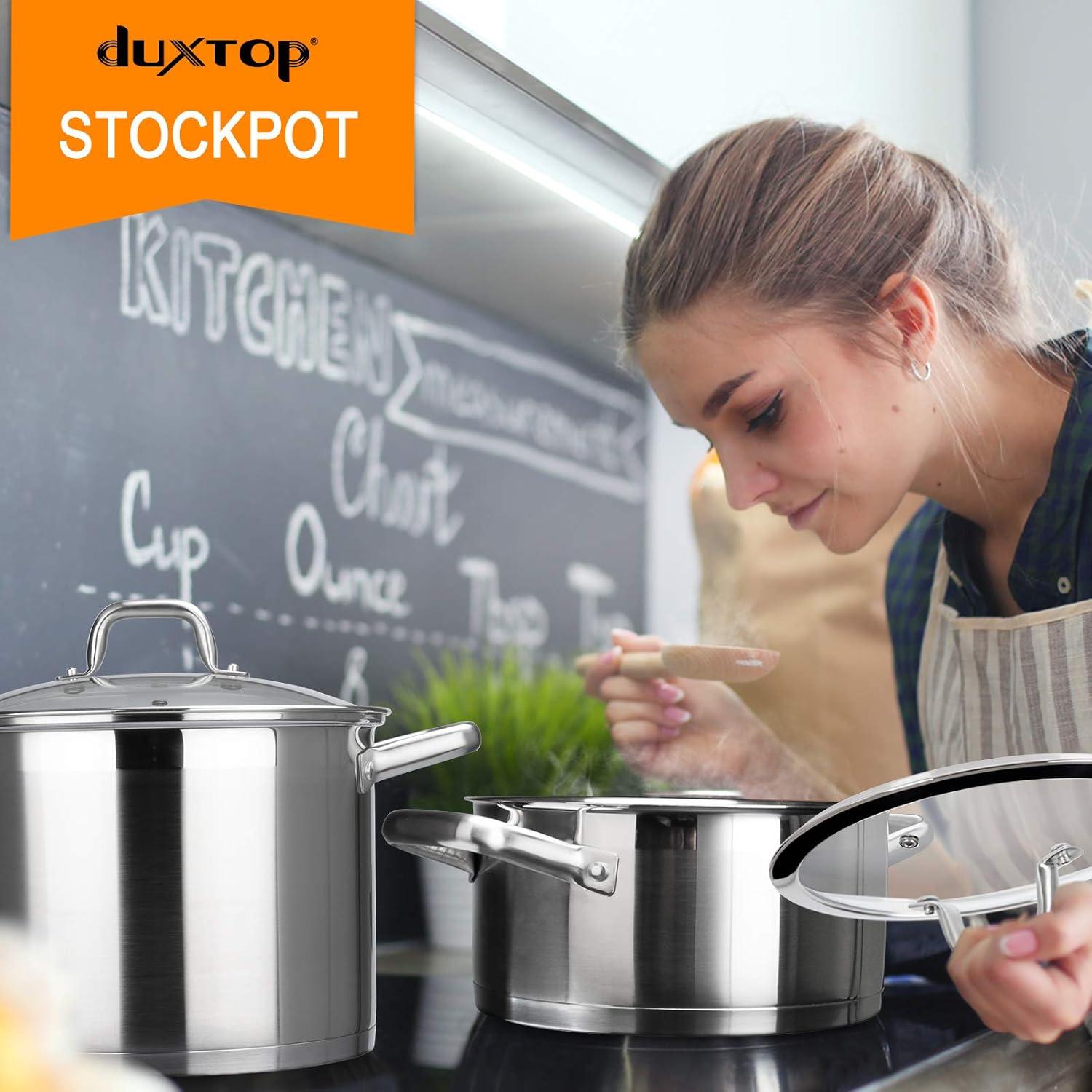 Olla de Sopa Duxtop Acero Inoxidable 3.97L Inducción
