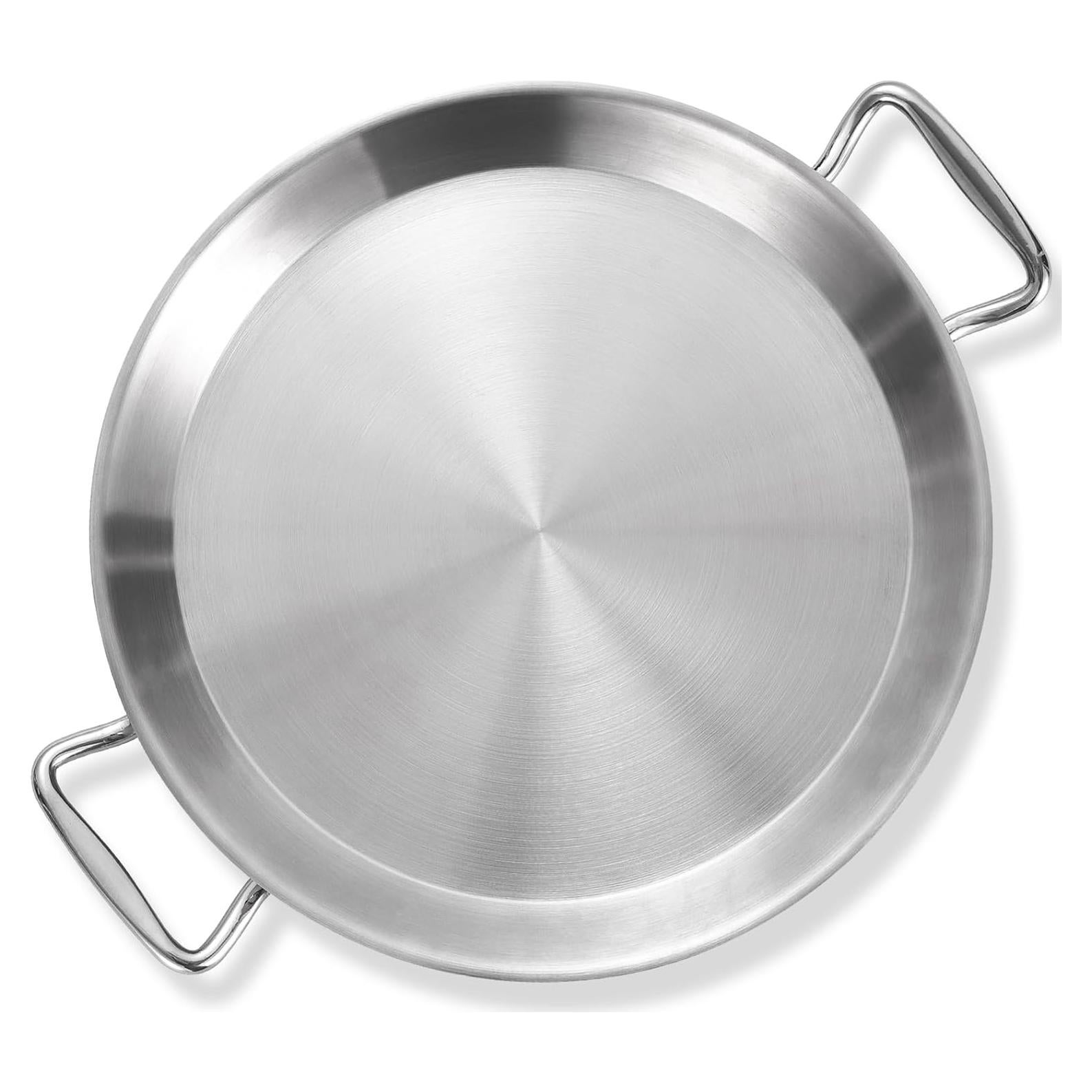 Sartén de Acero Inoxidable 33 cm LOLYKITCH, Apta para Horno y Lavavajillas