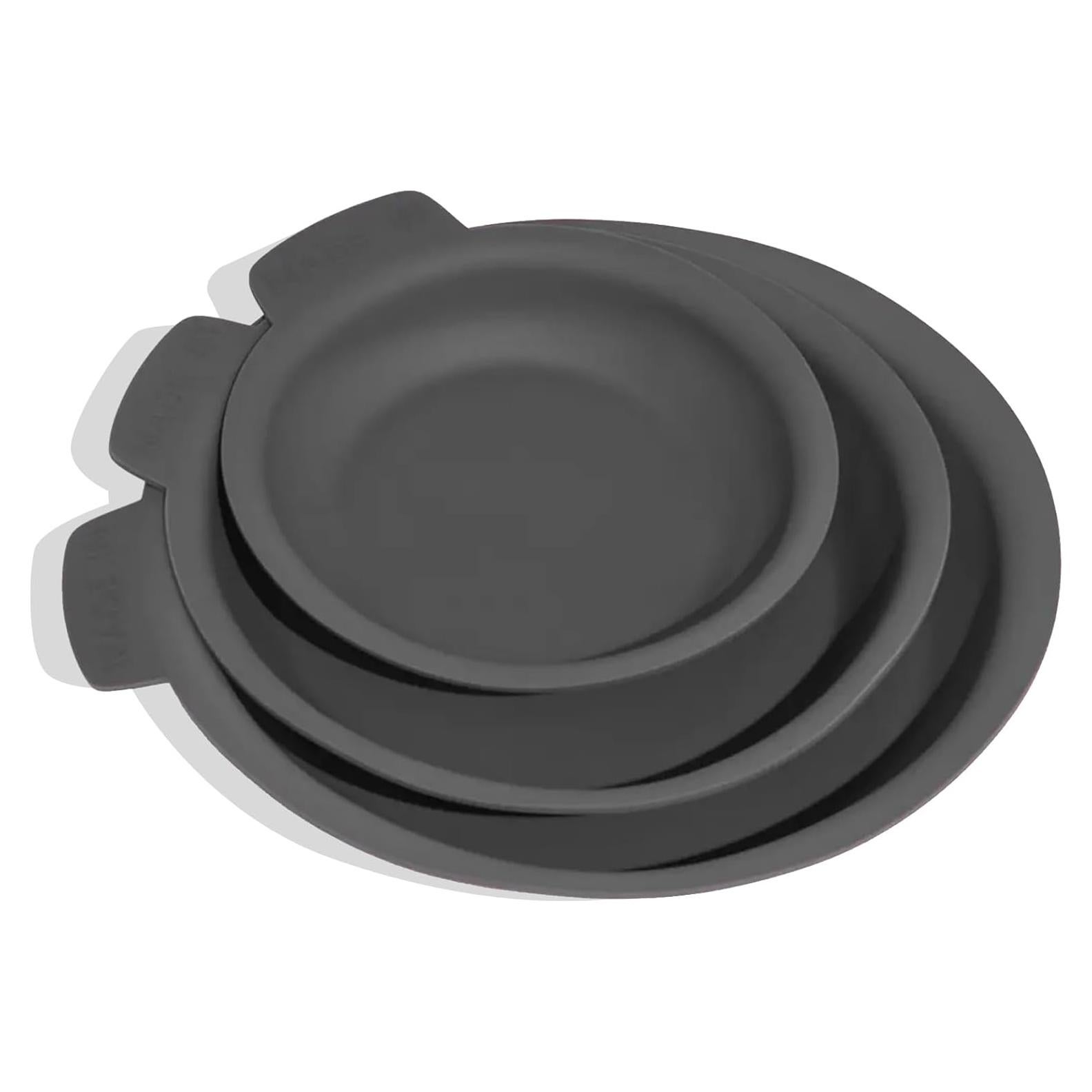 Set de Protectores de Sartén Made In - 3 Piezas Grafito - Silicona