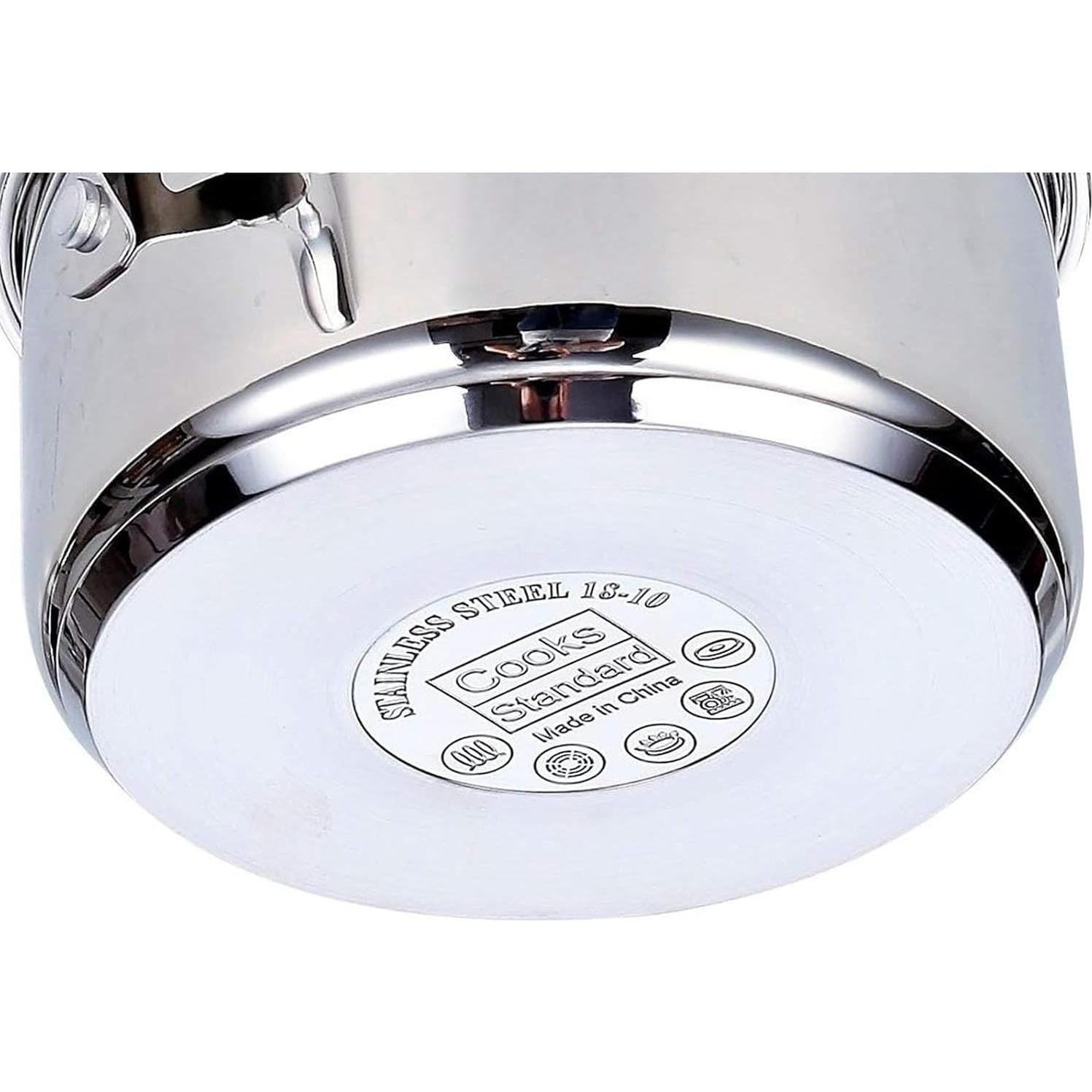 Olla de Acero Inoxidable Cooks Standard 24 Cuartos con Tapa