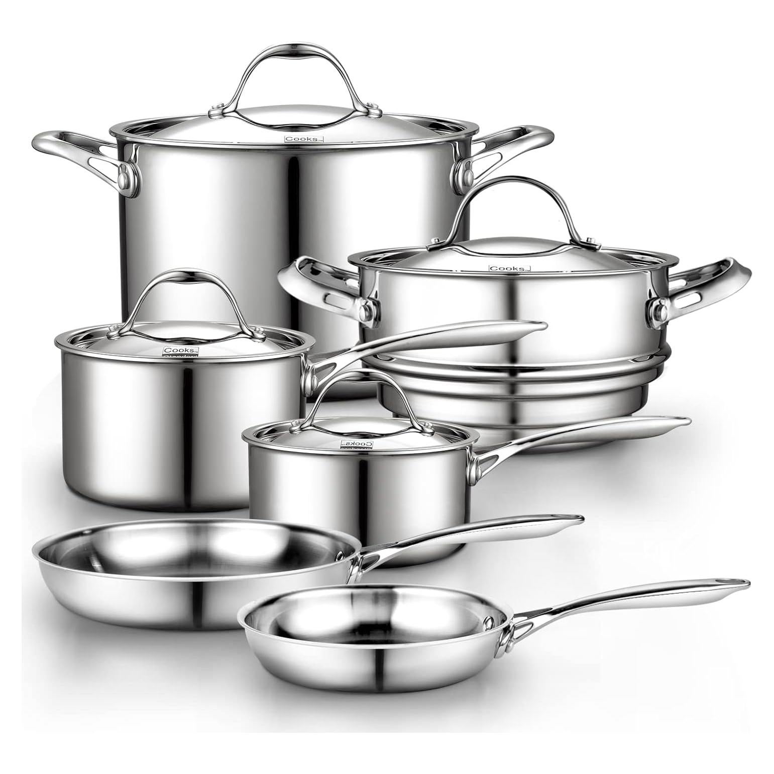 Conjunto de Utensilios de Cocina Cooks Standard 10 Piezas Acero Inoxidable