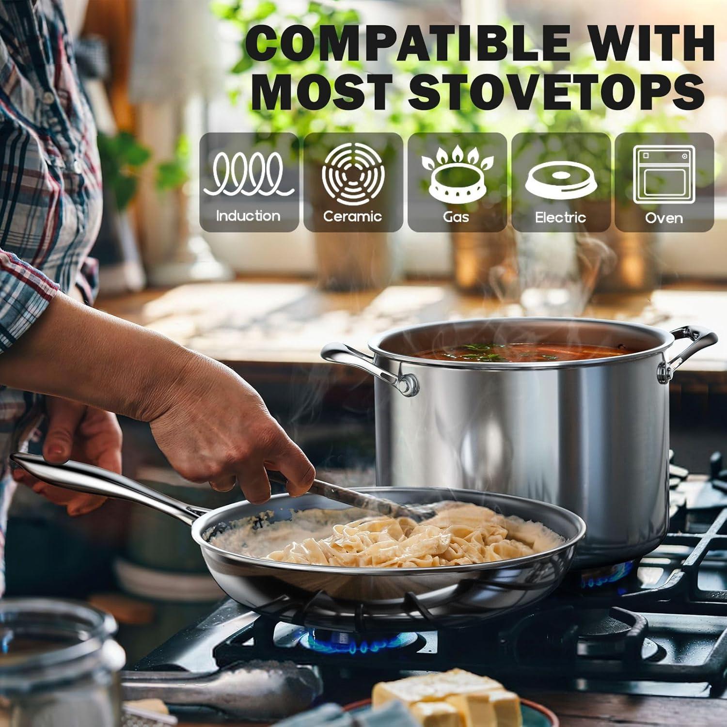 Conjunto de Utensilios de Cocina Cooks Standard 10 Piezas Acero Inoxidable