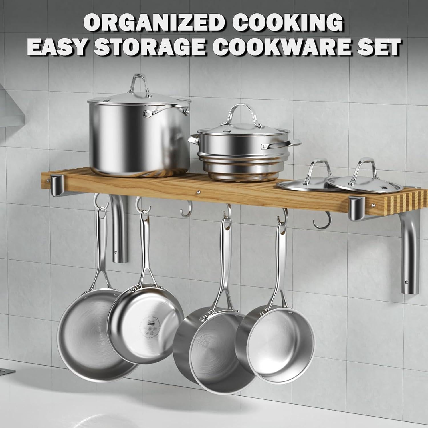 Conjunto de Utensilios de Cocina Cooks Standard 10 Piezas Acero Inoxidable