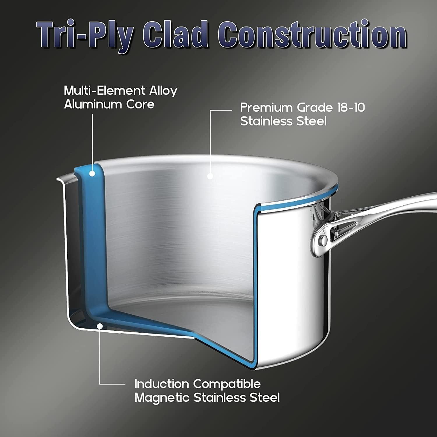 Juego de Utensilios de Cocina Cooks Standard 10 Piezas Acero Inoxidable