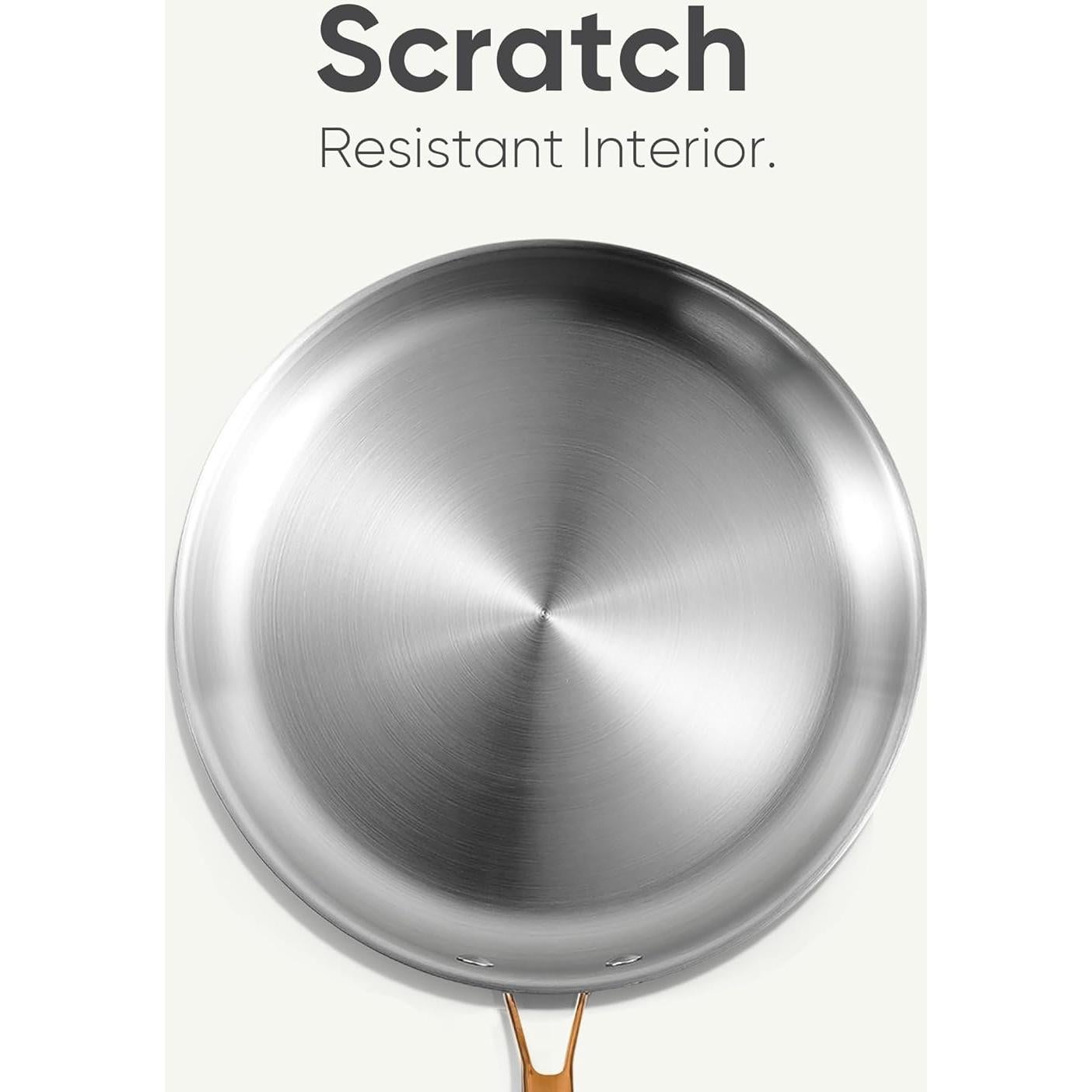 Sartén de Acero Inoxidable CAROTE 25.4 cm Apta para Horno