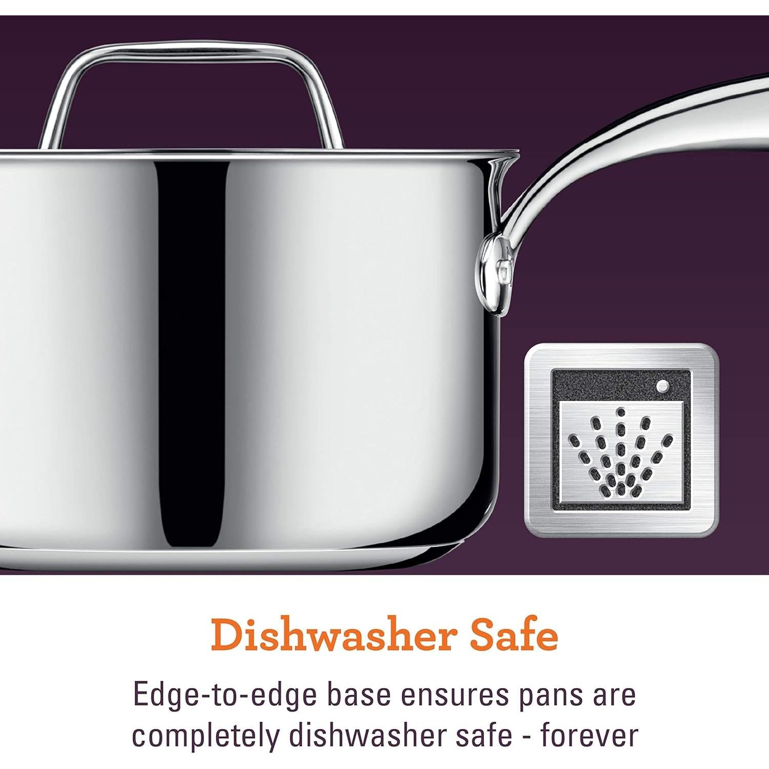 Sartén de Acero Inoxidable Breville Clad 4.73L con Tapa