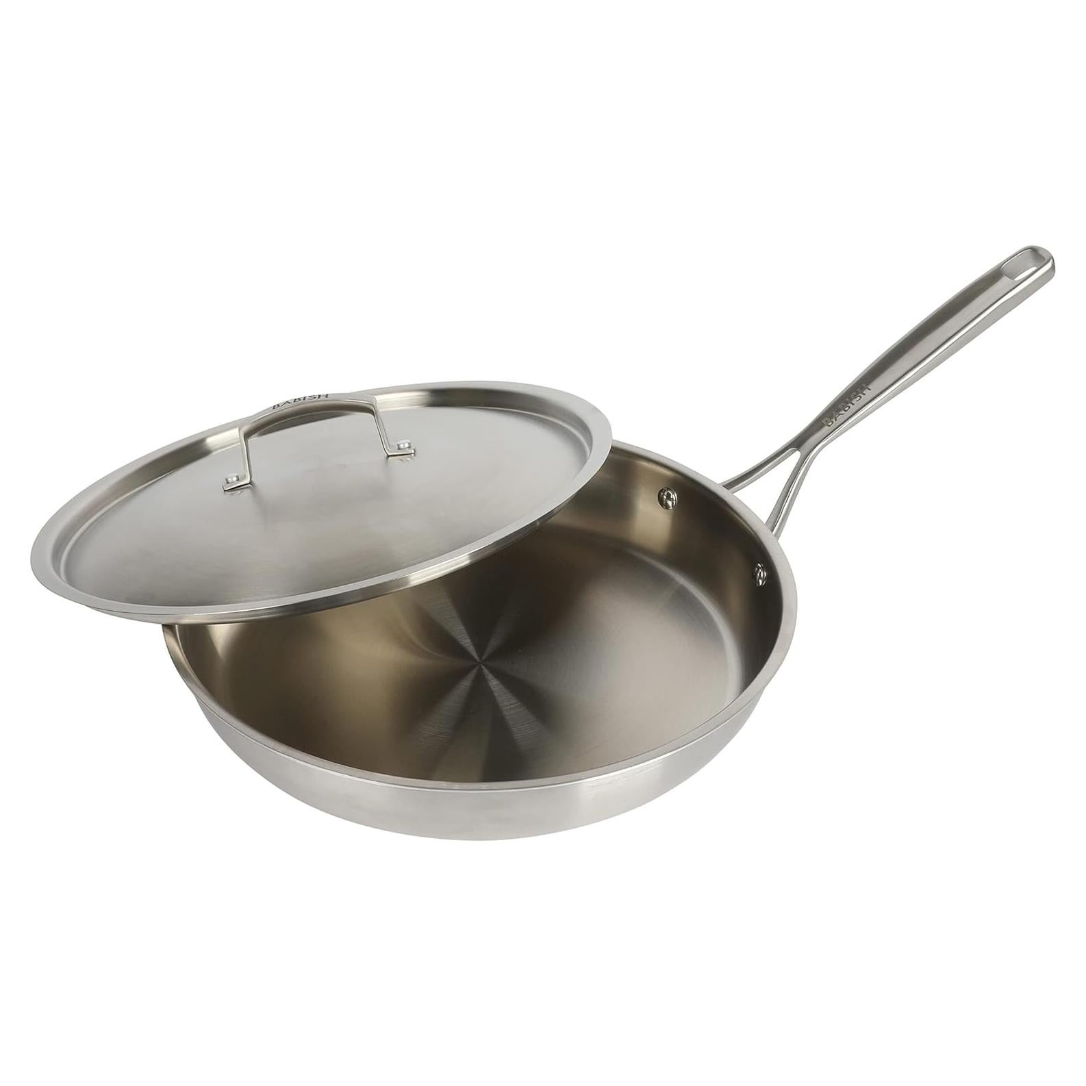Sartén de Acero Inoxidable Triply Babish 30 cm con Tapa