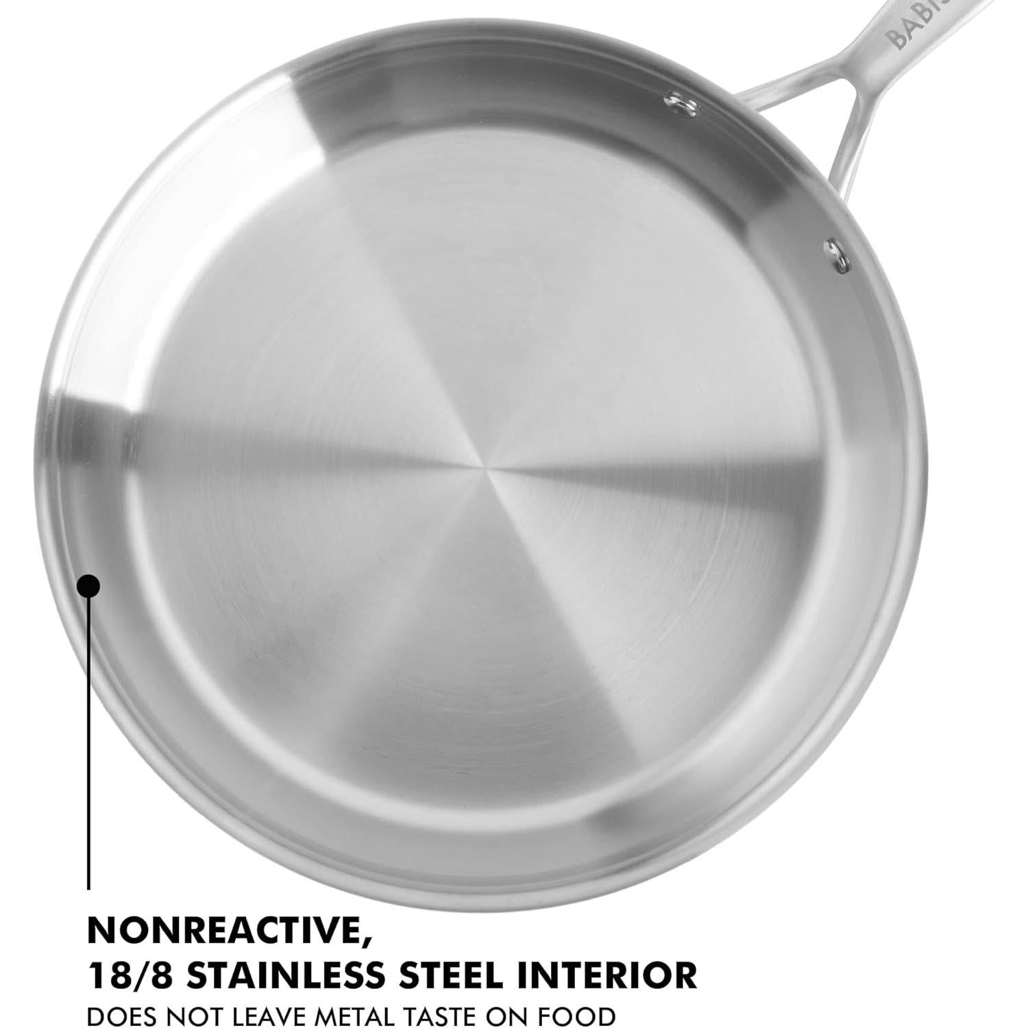 Sartén de Acero Inoxidable Triply Babish 30 cm con Tapa