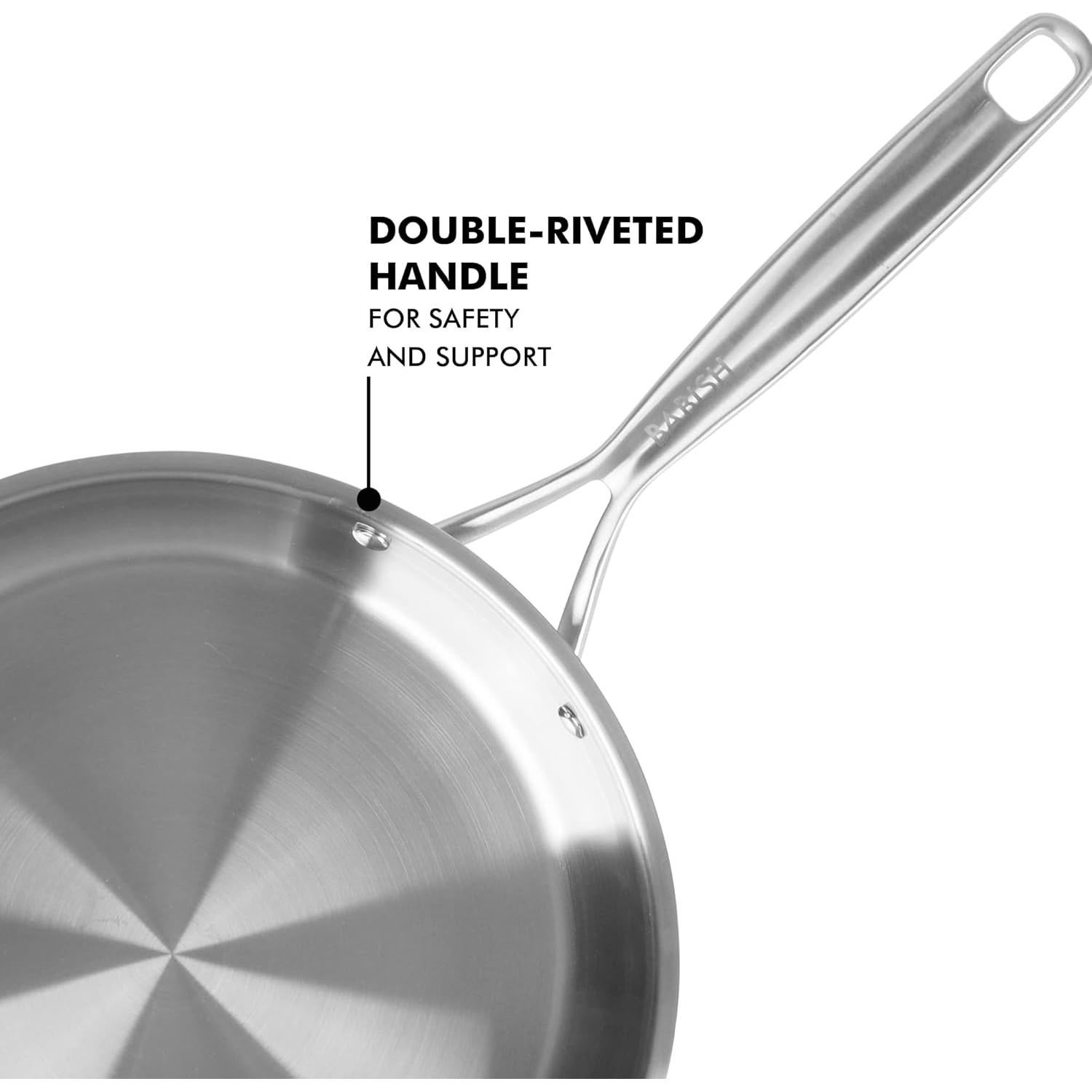 Sartén de Acero Inoxidable Triply Babish 30 cm con Tapa