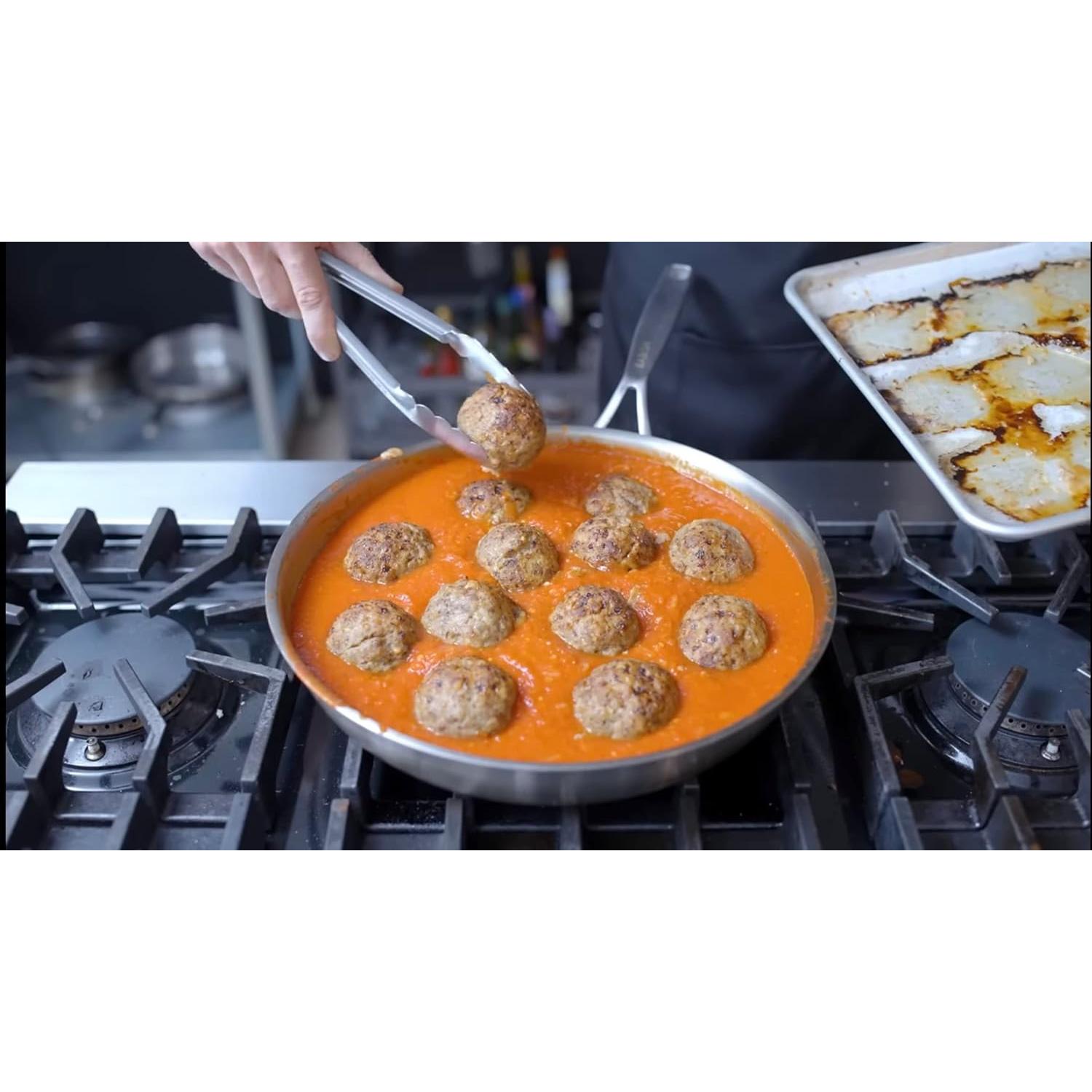 Sartén de Acero Inoxidable Triply Babish 30 cm con Tapa