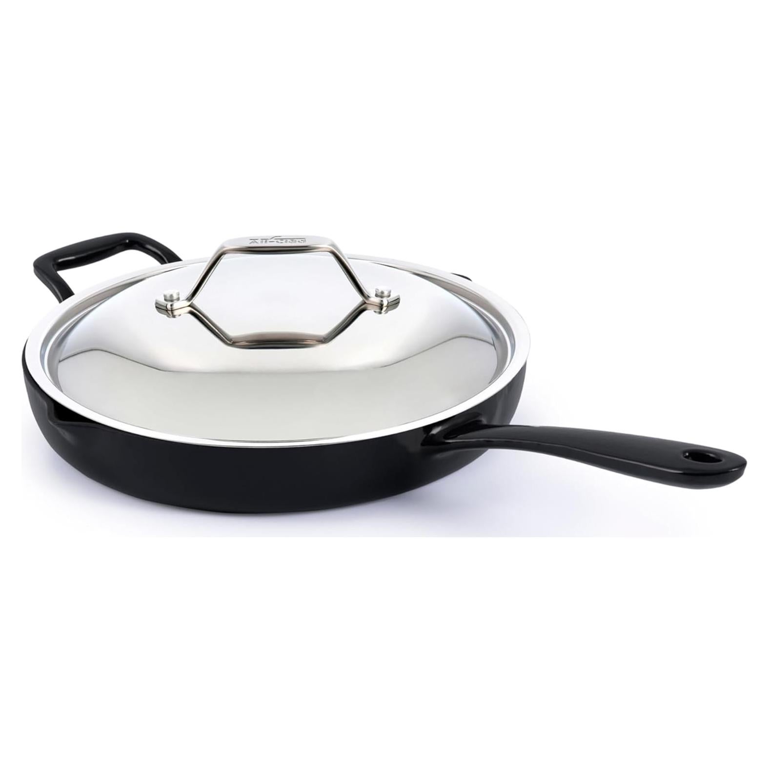 Sartén de Hierro Fundido All-Clad 30.48 cm con Tapa Esmaltada