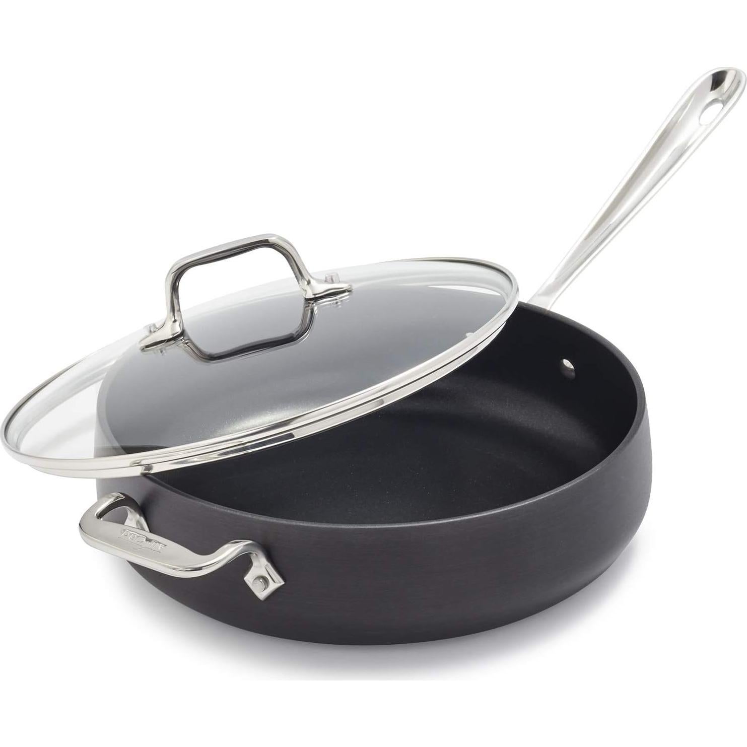 Sartén Sauté All-Clad HA1 4 Cuartos Aluminio Negro