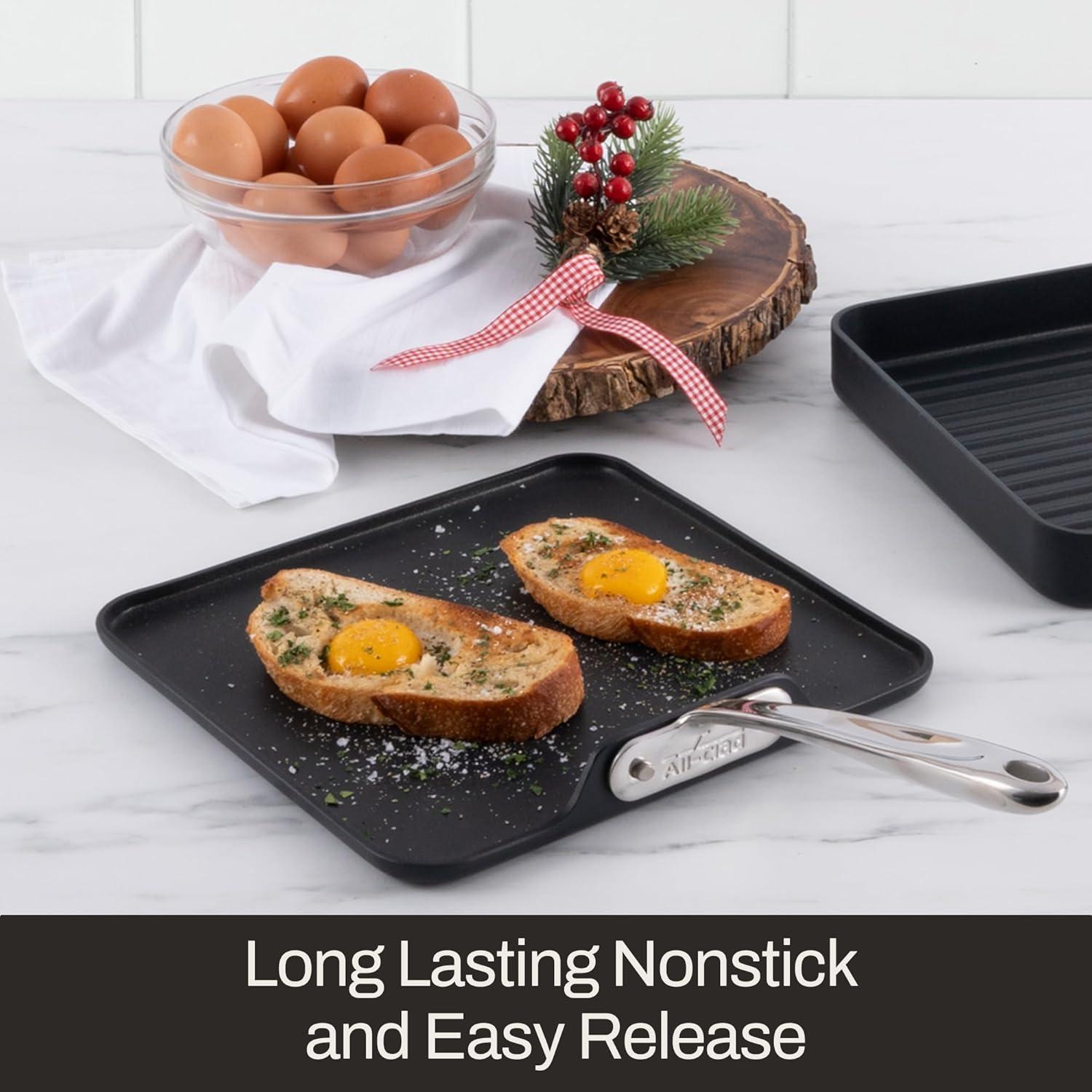 Sartén Cuadrada Antiadherente All-Clad HA1 28 cm Negro