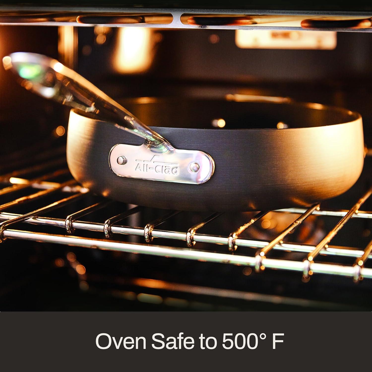 Sartén Cuadrada Antiadherente All-Clad HA1 28 cm Negro