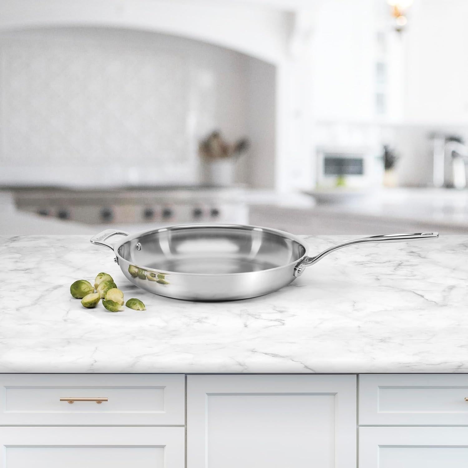 Cacerola Cuisinart de Acero Inoxidable 30 cm con Mango Auxiliar