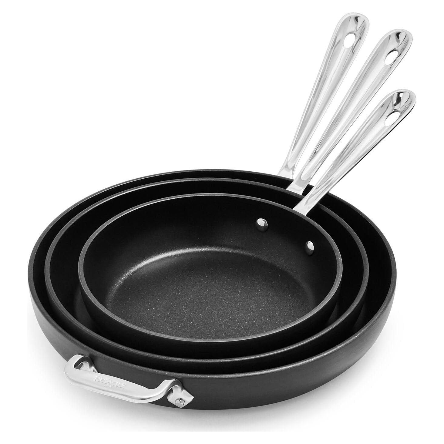 Juego de sartenes antiadherentes All-Clad 3 piezas 28 cm